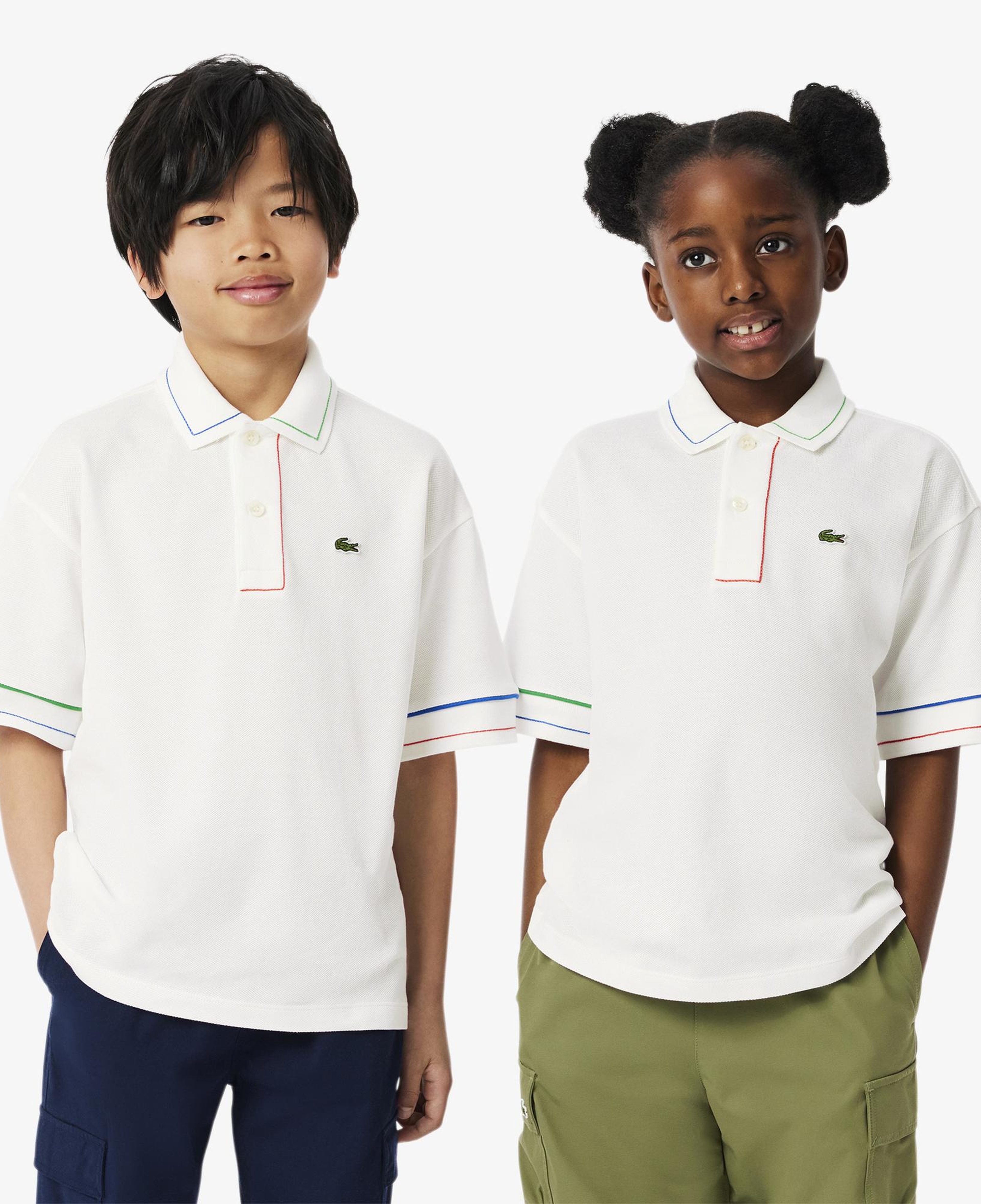 Lacoste Çocuk Beyaz Polo