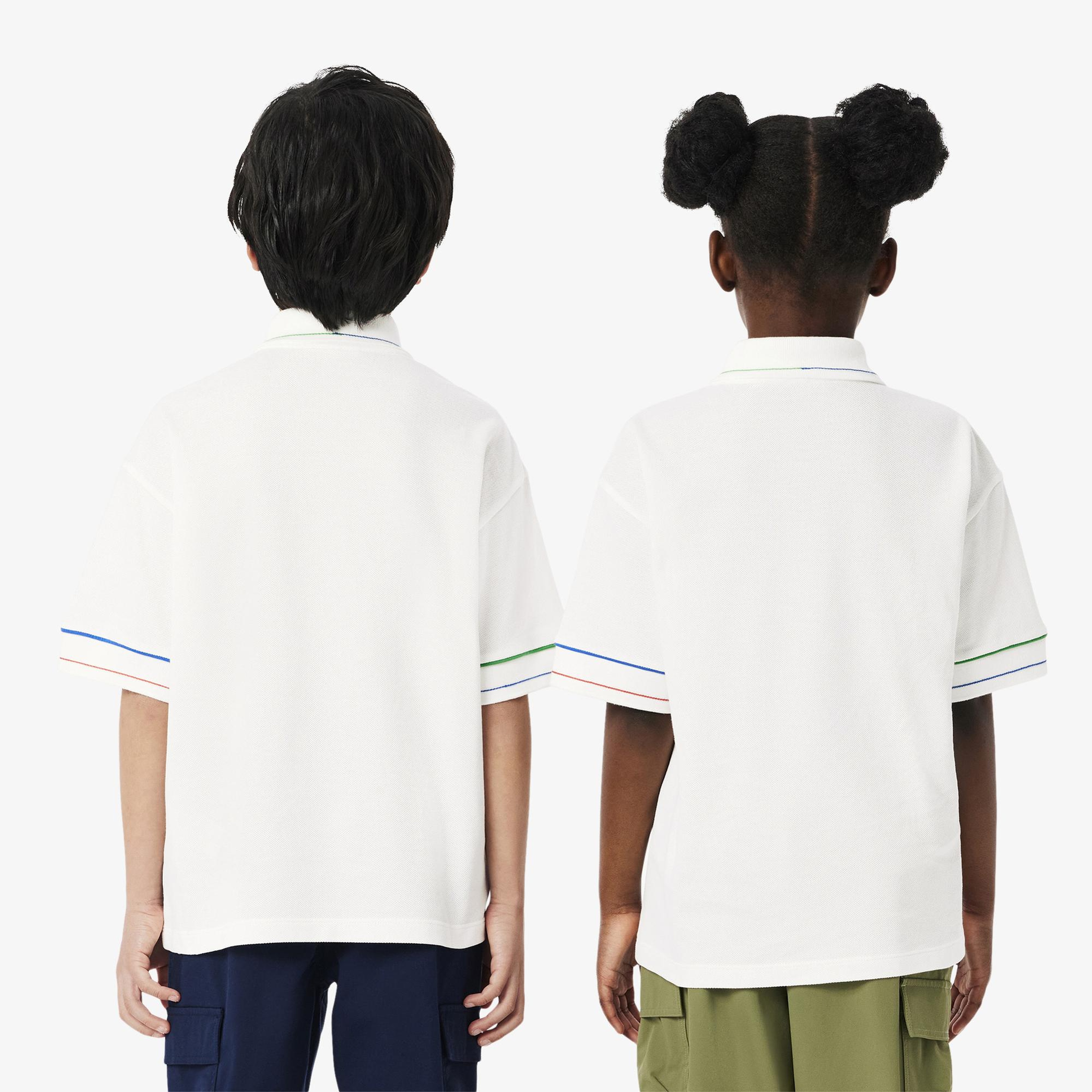 Lacoste Çocuk Beyaz Polo