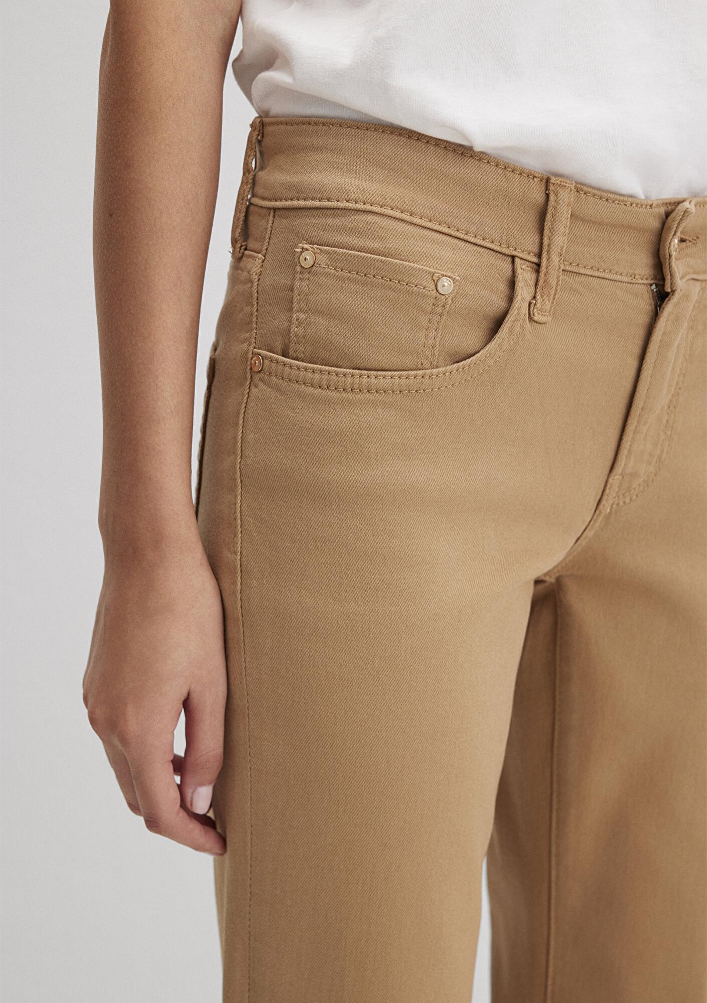 Mavi Mona Bej Gabardin Pantolon 1049791198