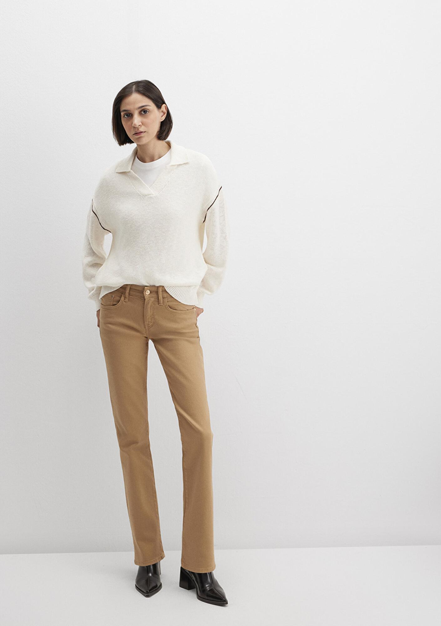 Mavi Mona Bej Gabardin Pantolon 1049791198