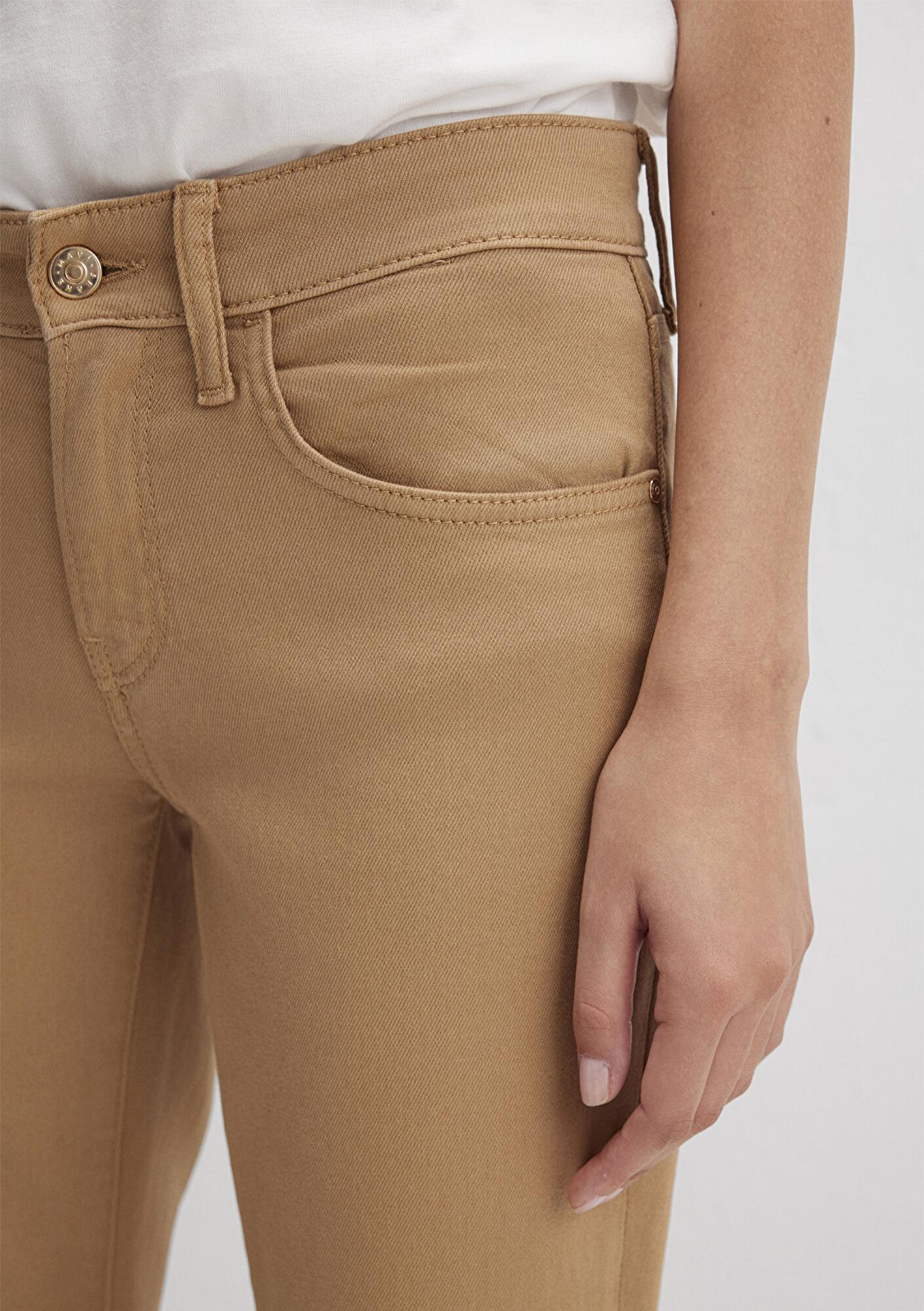 Mavi Mona Bej Gabardin Pantolon 1049791198