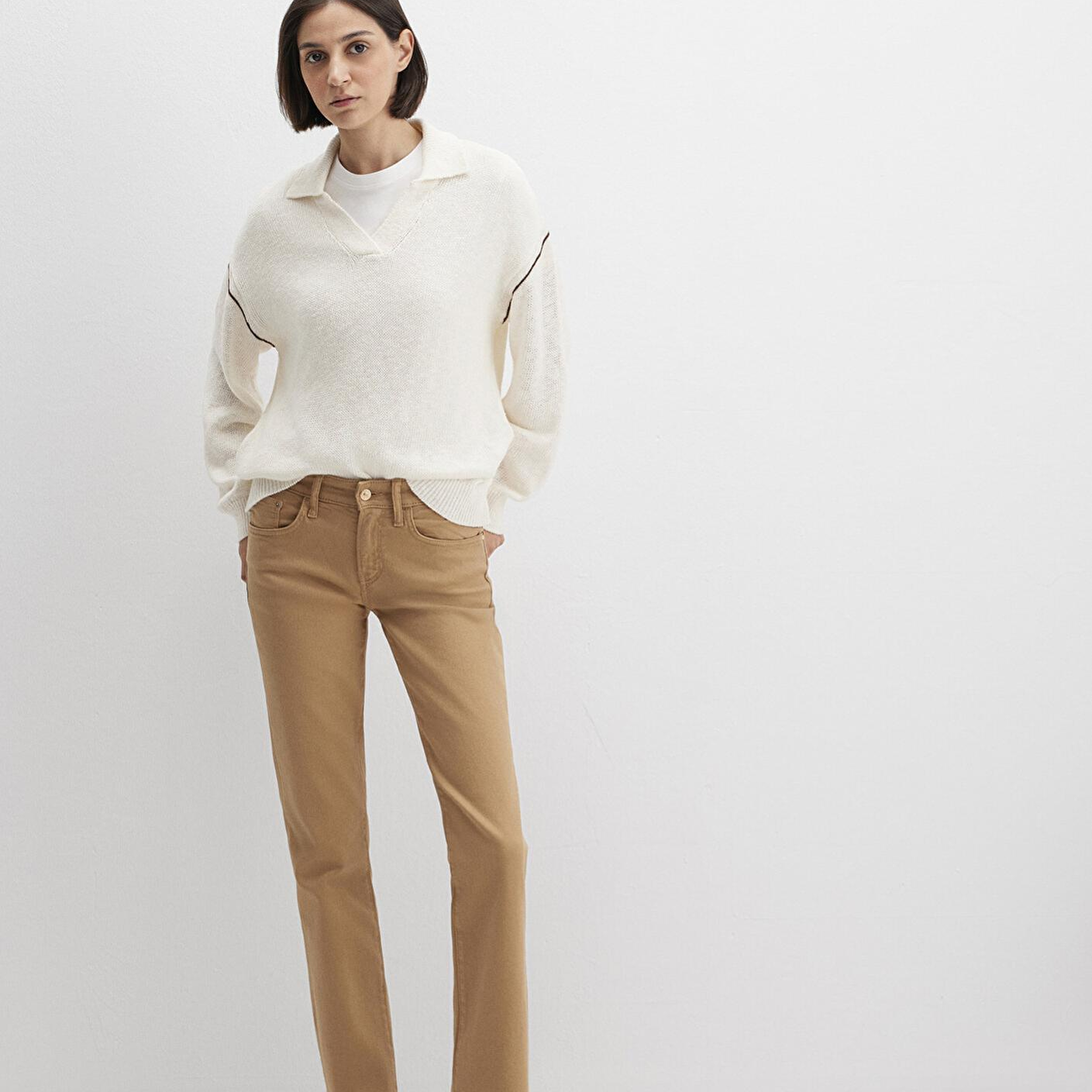 Mavi Mona Bej Gabardin Pantolon 1049791198