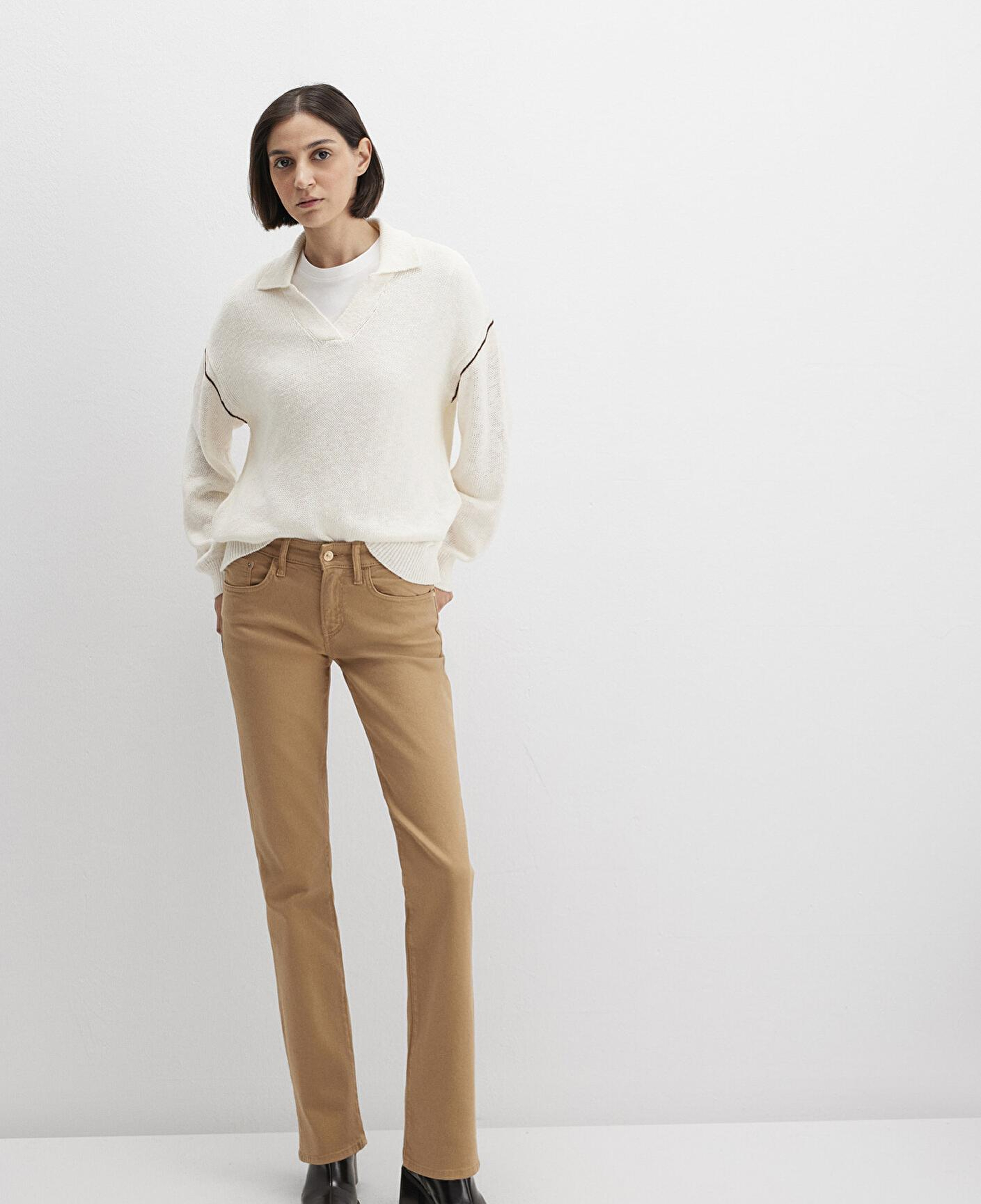 Mavi Mona Bej Gabardin Pantolon 1049791198