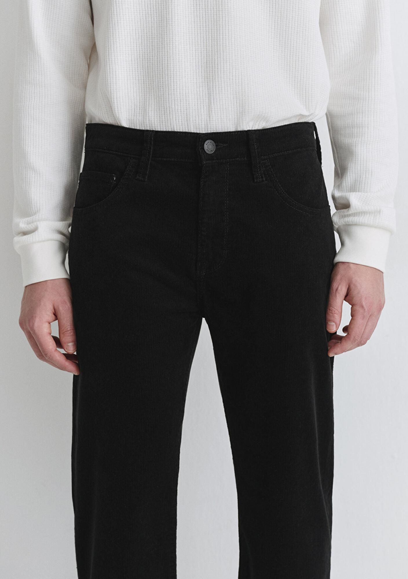 Mavi Lisbon Siyah Kadife Pantolon 0010039-30269