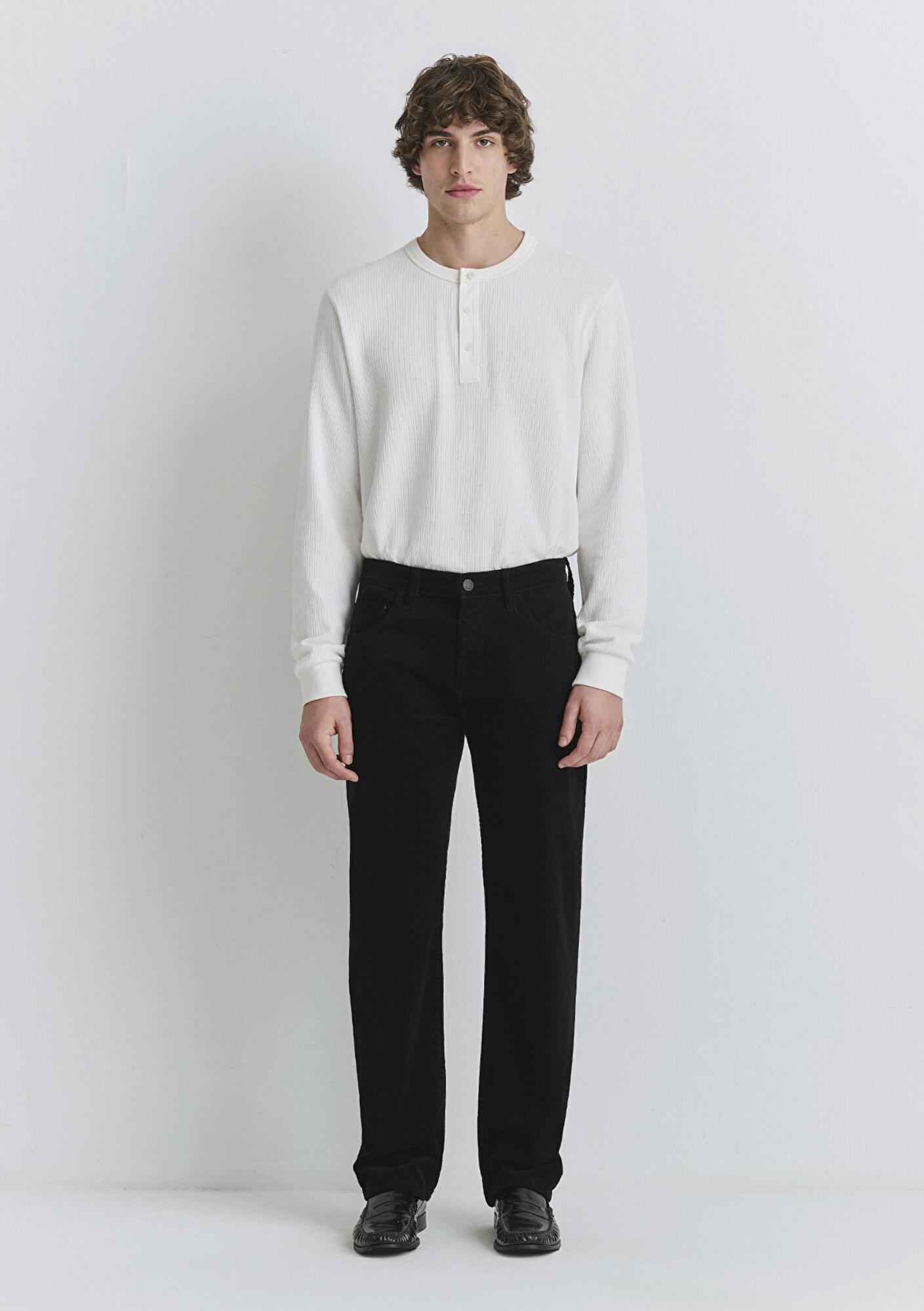 Mavi Lisbon Siyah Kadife Pantolon 0010039-30269