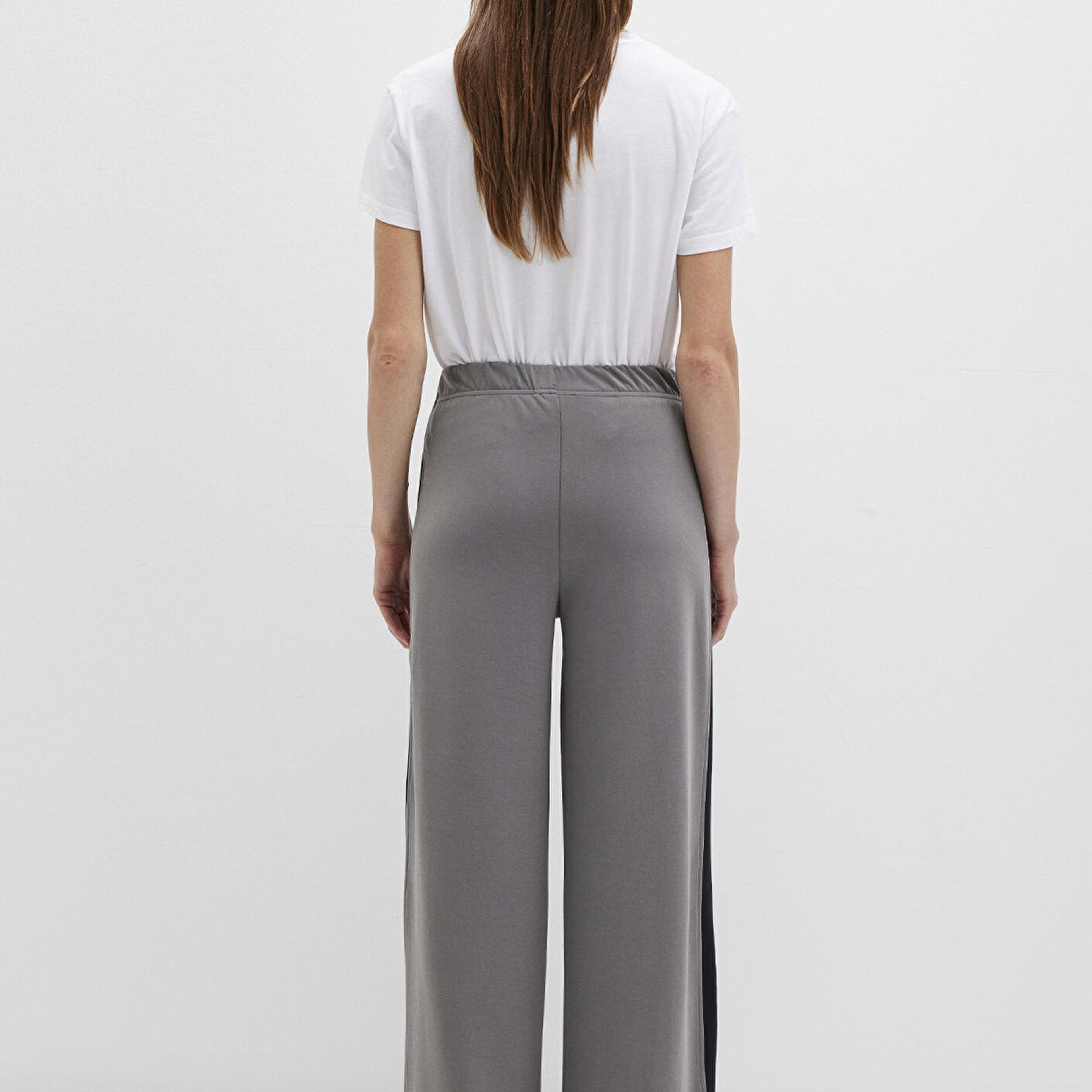 Mavi Şerit Detaylı (TENCEL™) Modal Gri Eşofman Altı 1011104-82577