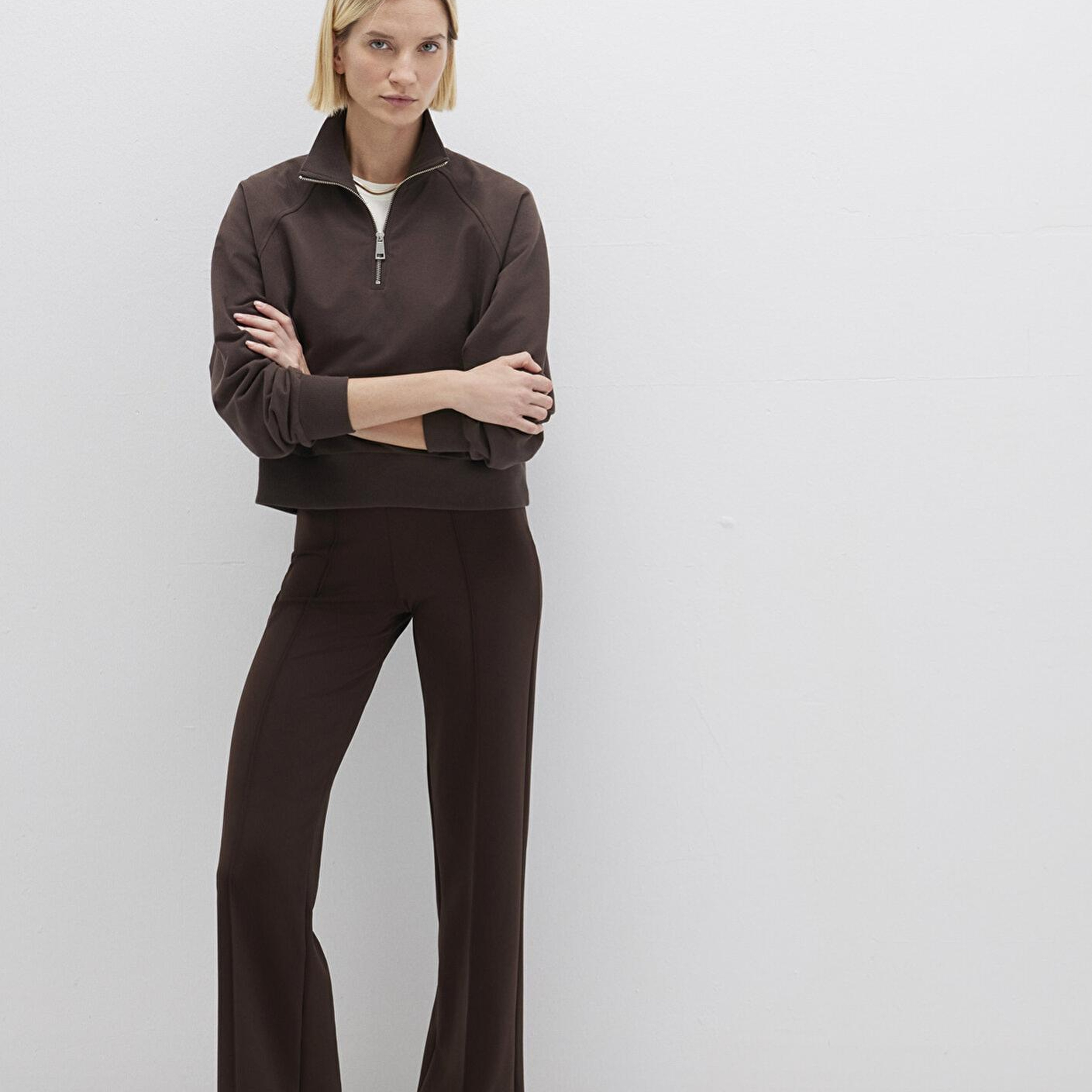 Mavi Kahverengi Örme Pantolon 1010968-70236