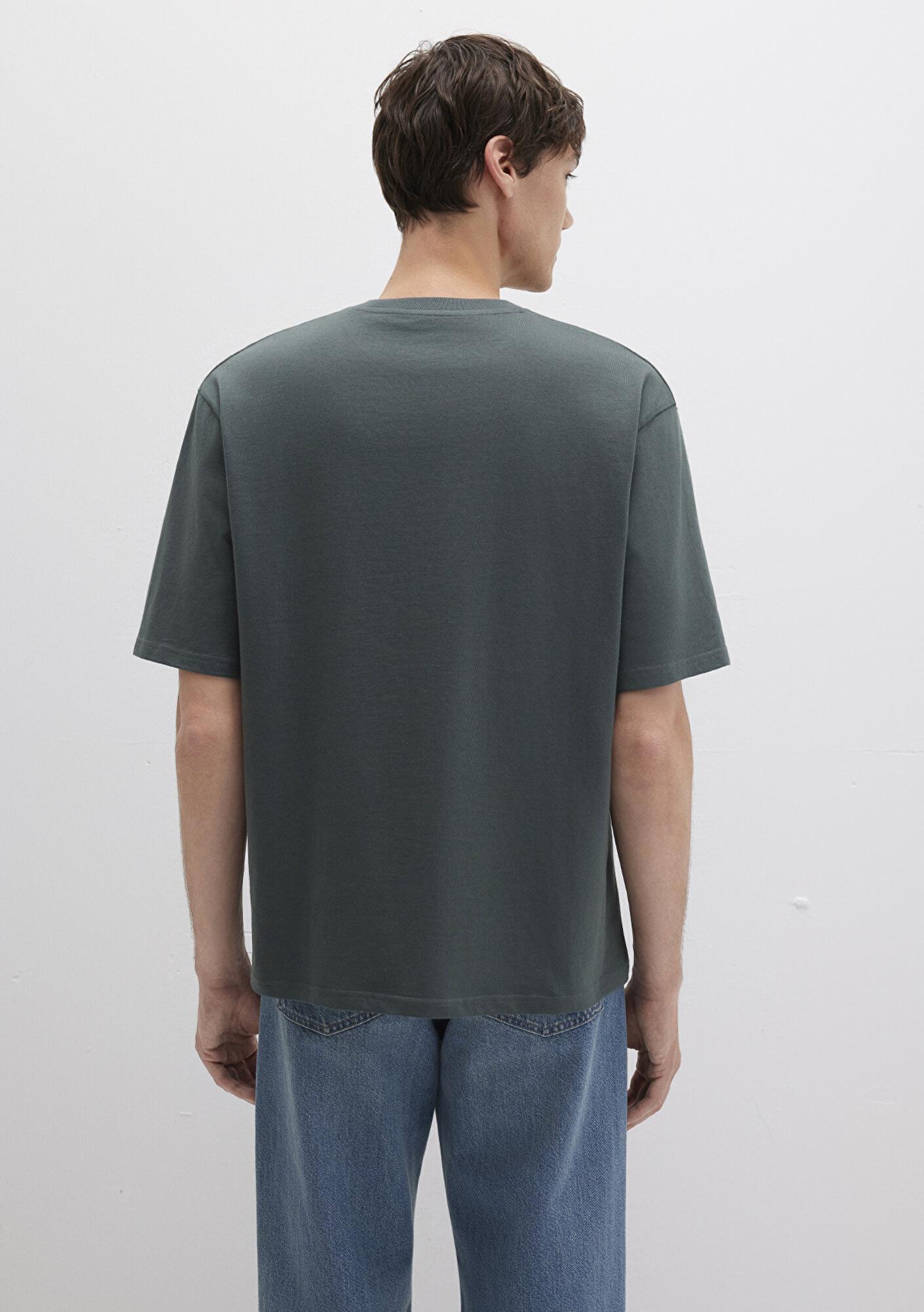 Mavi Mavi Logo Yeşil Basic Tişört Relaxed Fit / Rahat Kesim 0613093-71598