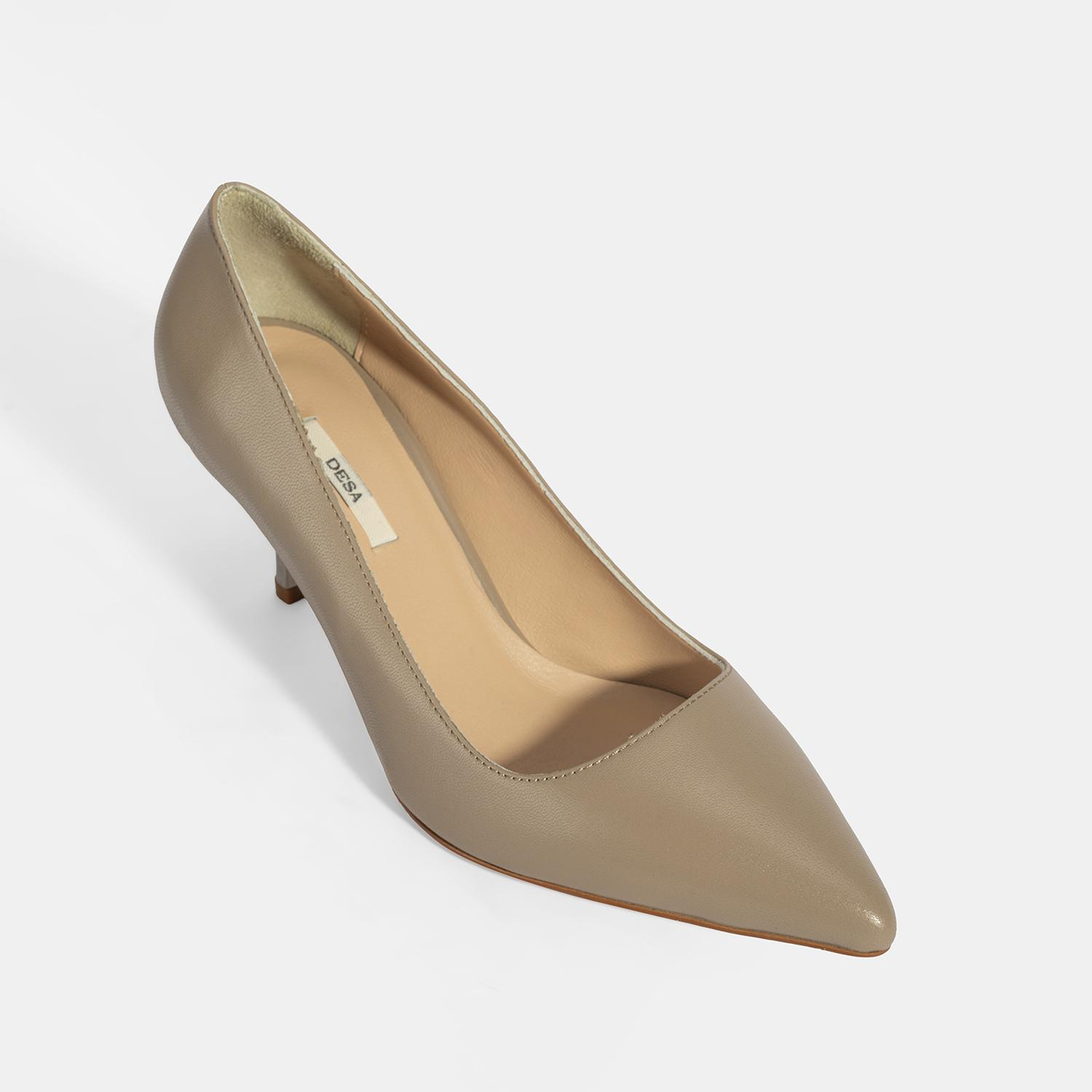 Kadın Vizon Deri Stiletto