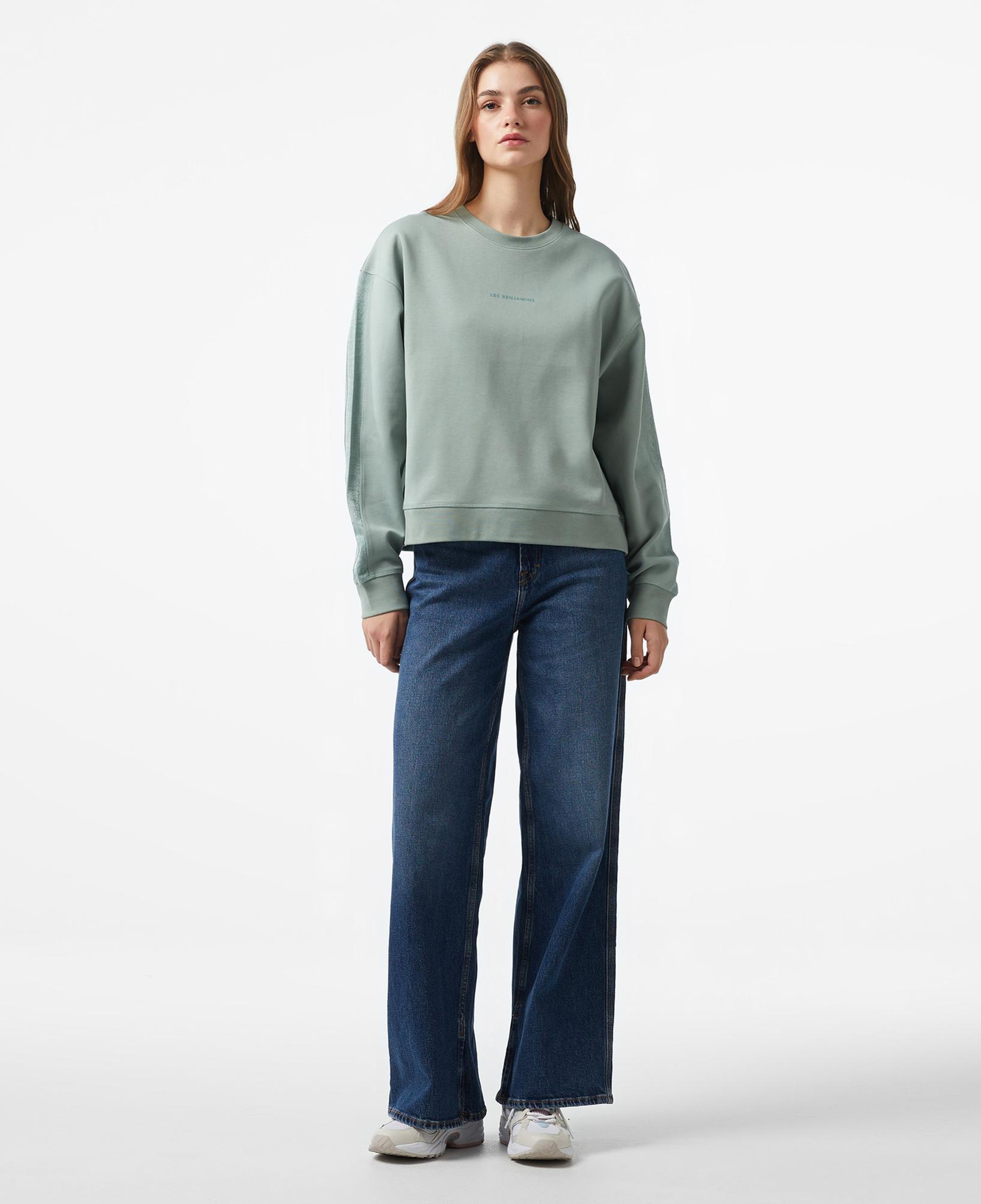 Les Benjamins 404 Kadın Yeşil Sweatshirt