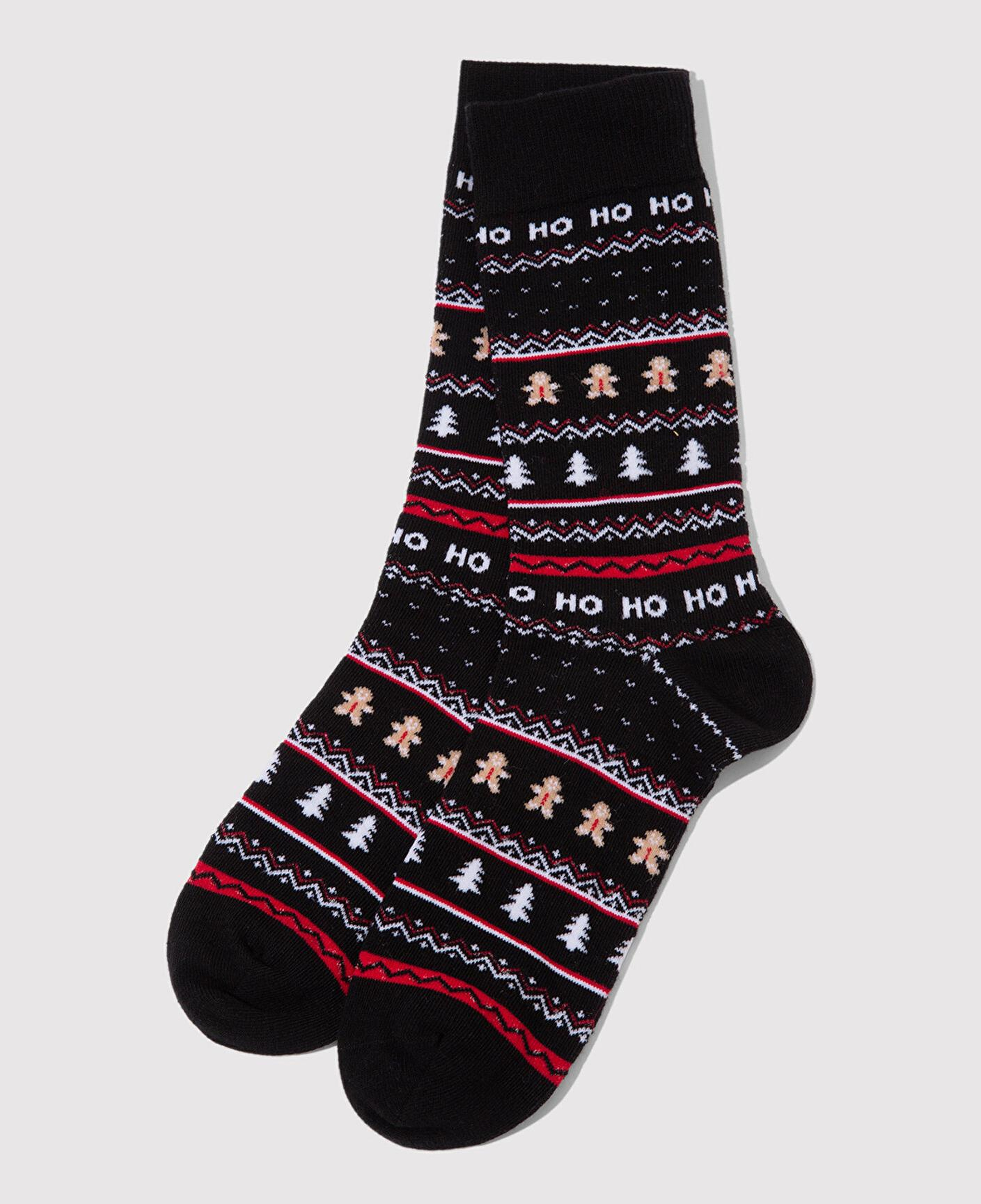 Mavi Yılbaşı Temalı Lacivert Soket Çorap 0912108-70490