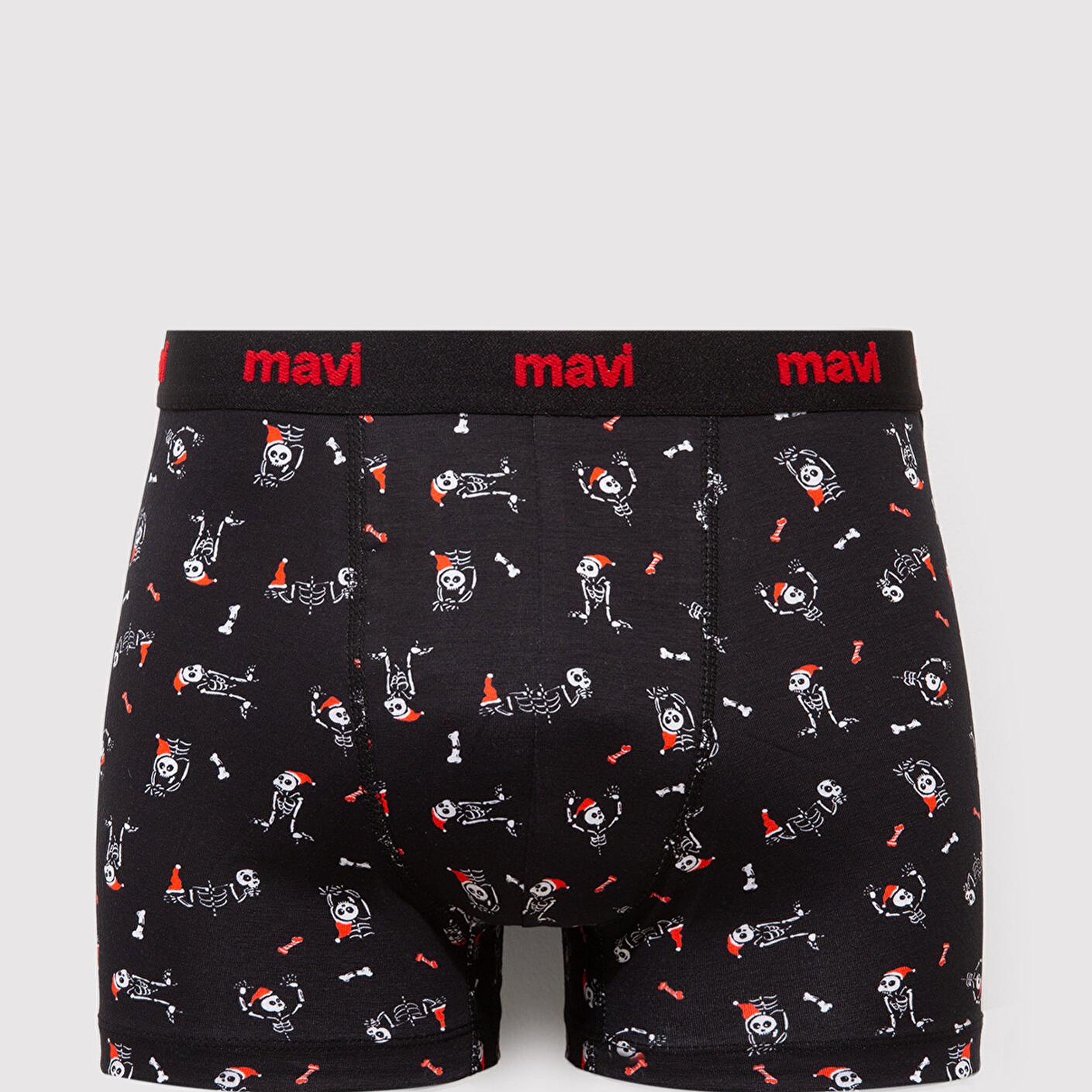 Mavi Yılbaşı Temalı Baskılı Boxer 0912176-900