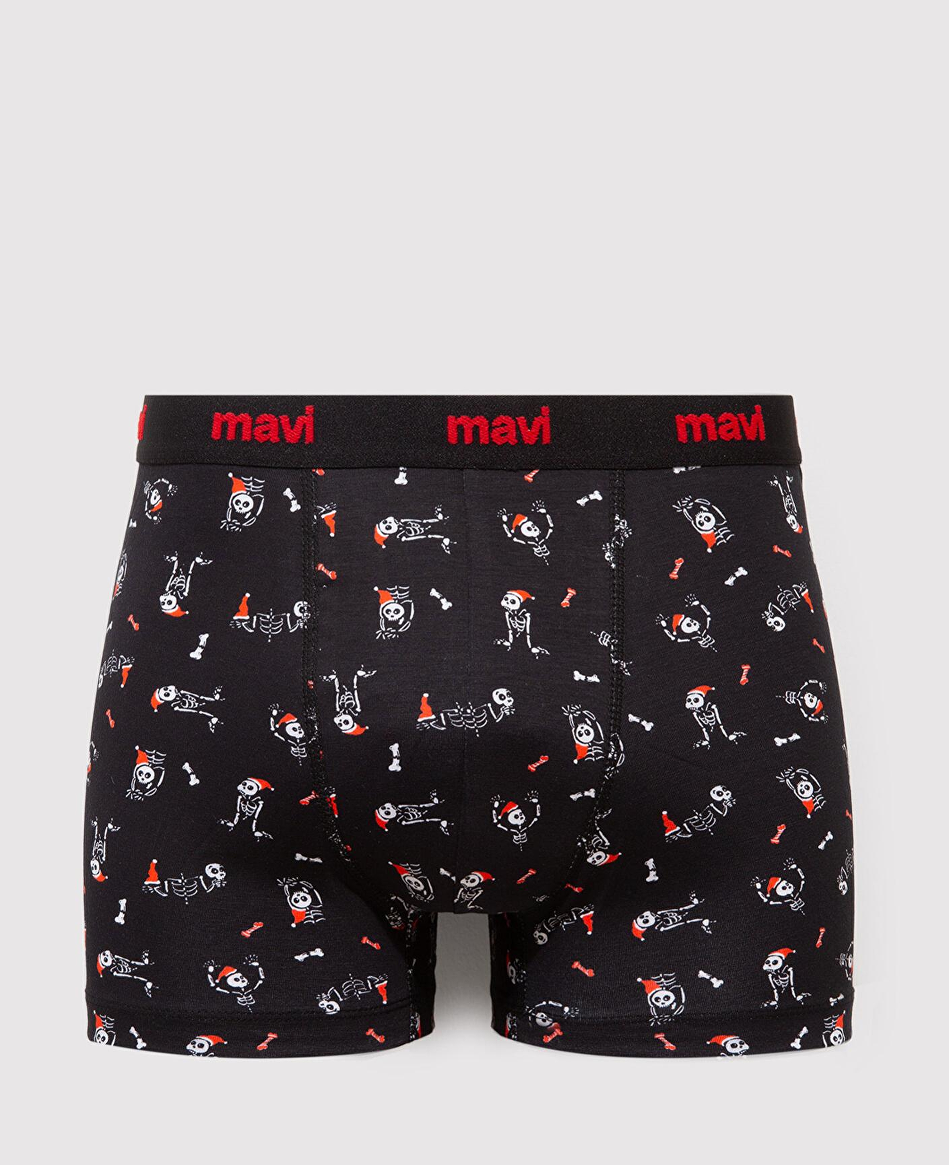 Mavi Yılbaşı Temalı Baskılı Boxer 0912176-900