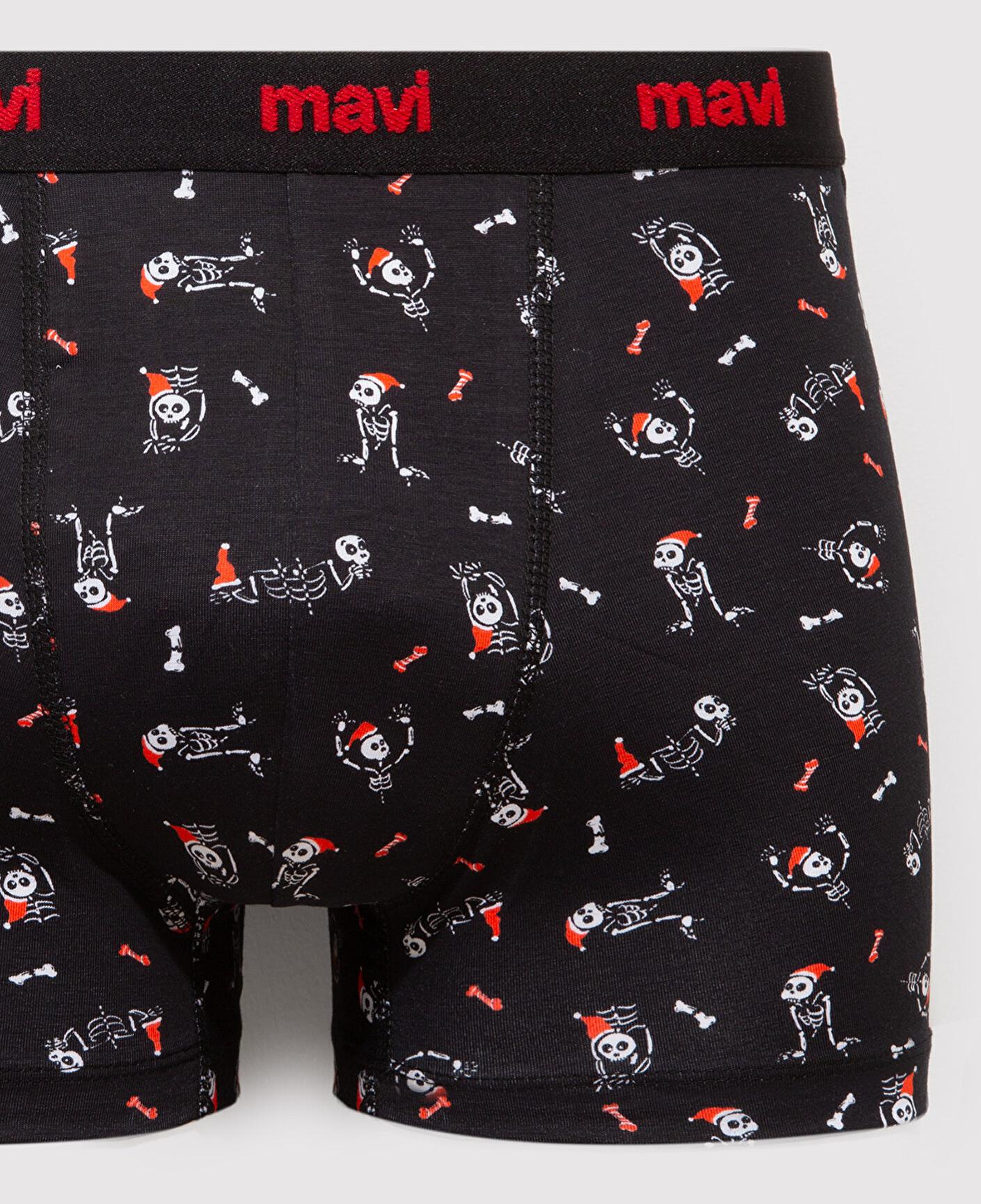 Mavi Yılbaşı Temalı Baskılı Boxer 0912176-900