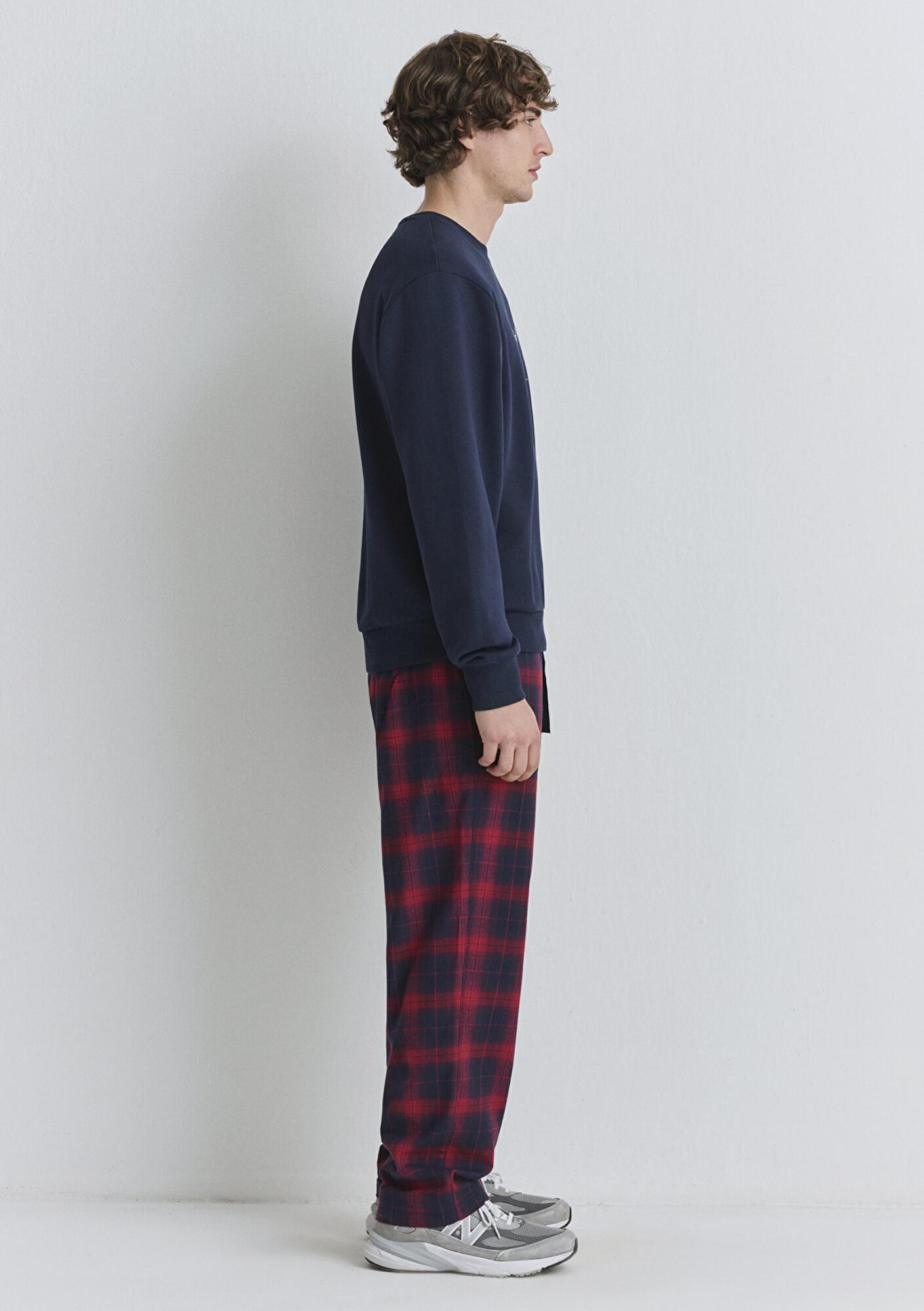 Mavi Yılbaşı Temalı Lacivert Sweatshirt 0S10553-82318