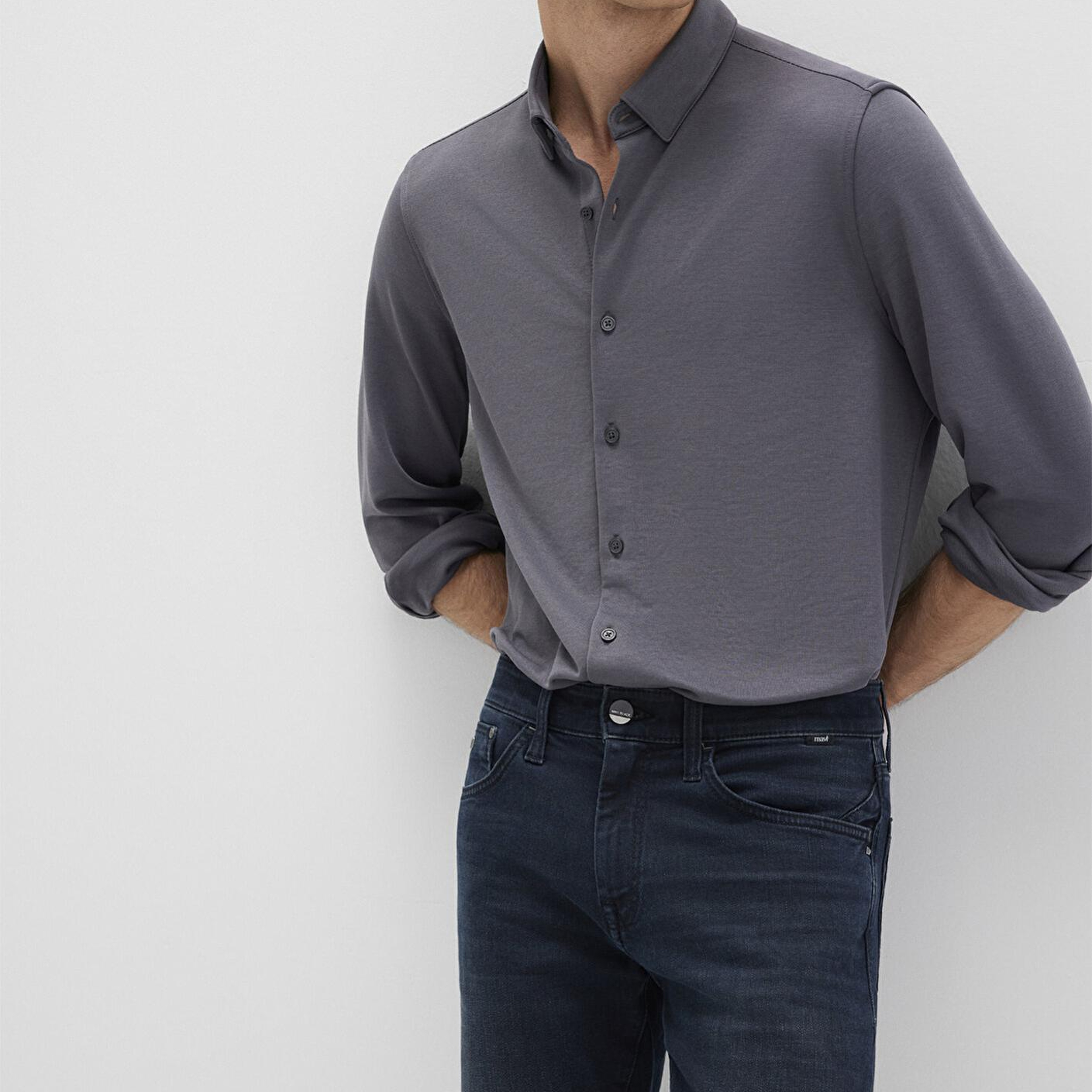 Mavi Mavi Black Gri Gömlek Slim Fit / Dar Kesim 0211908-85309