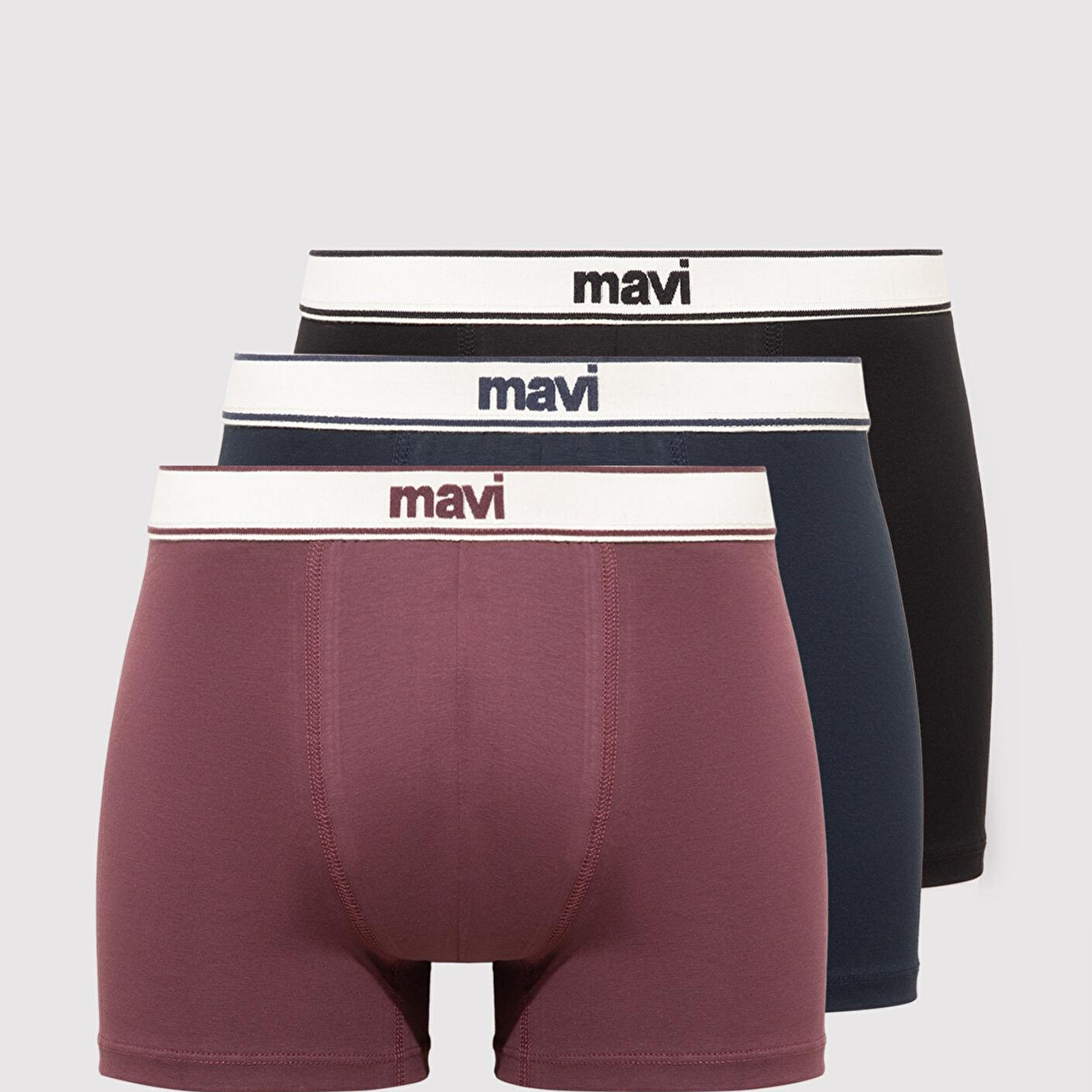Mavi 3lü Basic Boxer 0912224-900