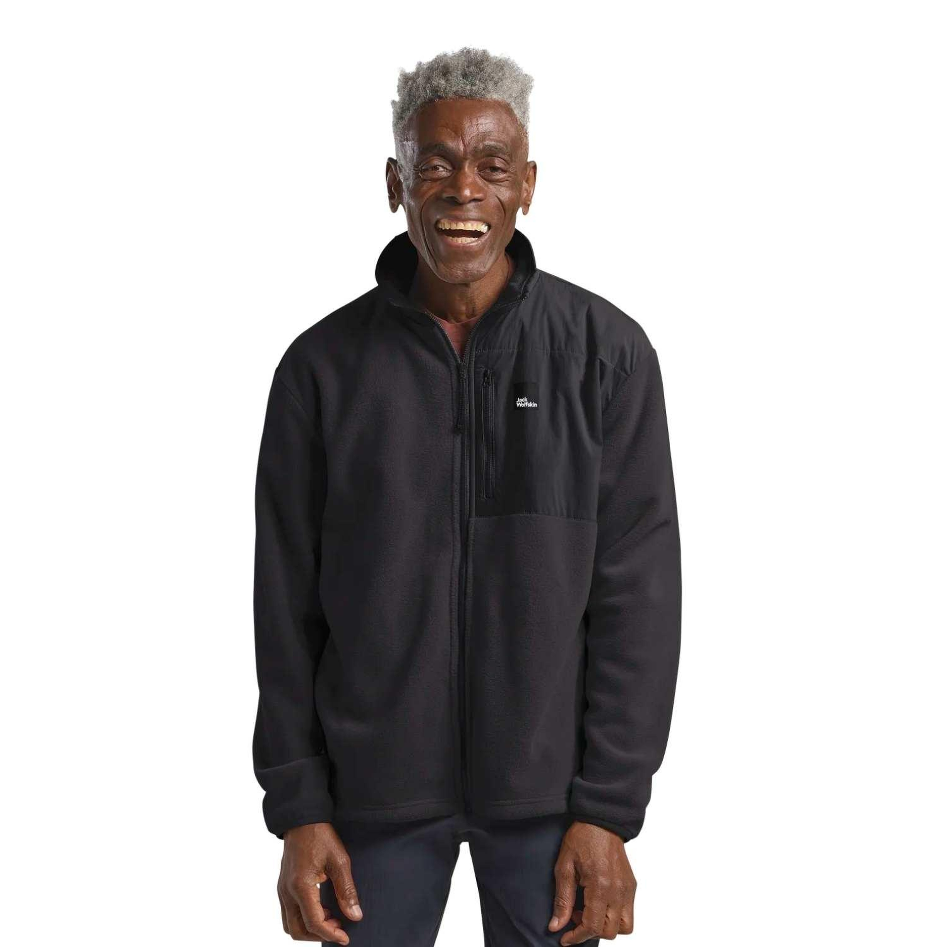 Jack Wolfskin Sumetro Fz Erkek Siyah Polar Ceket