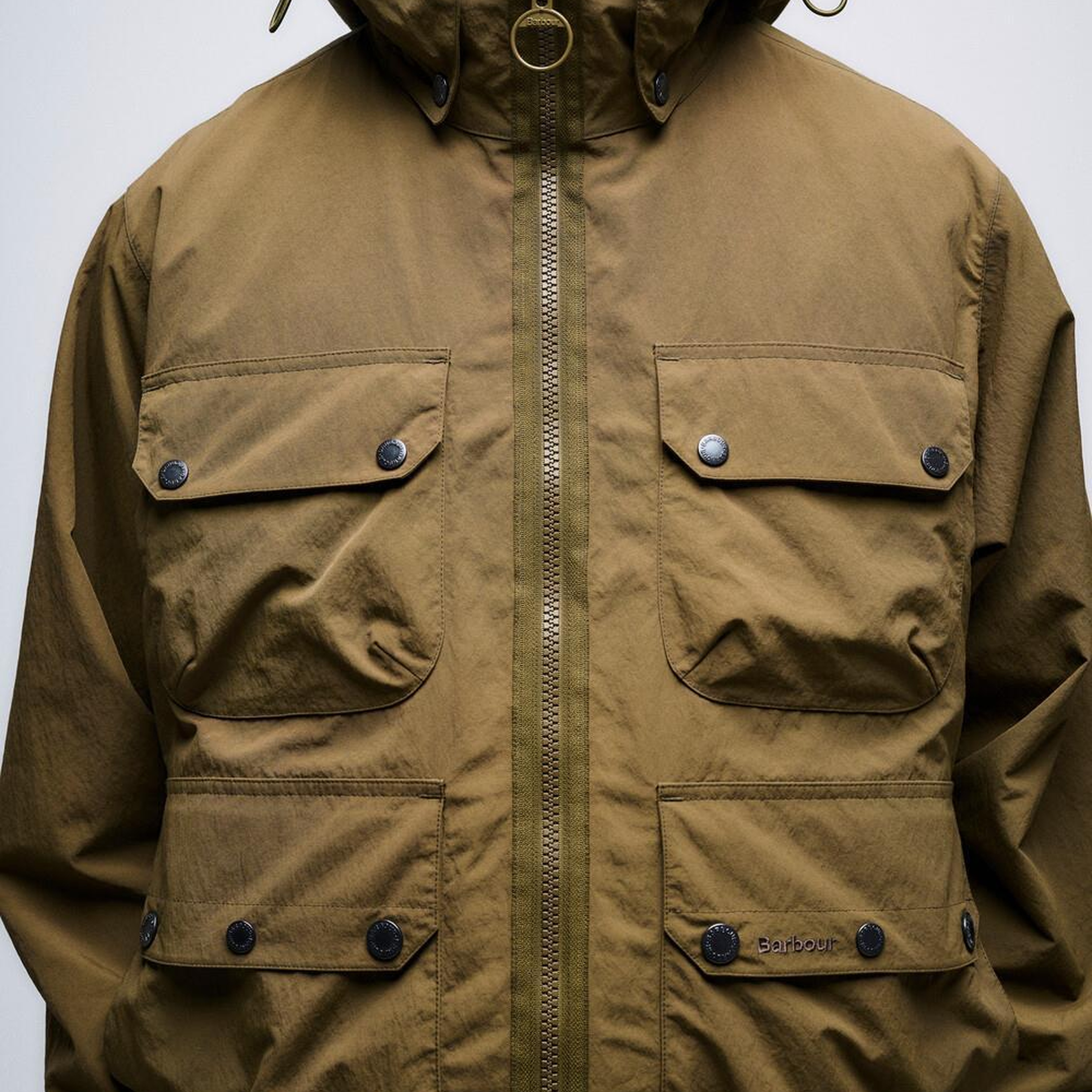 Barbour Re-Engineered Hooded Showerproof Flight Bedale Ceket