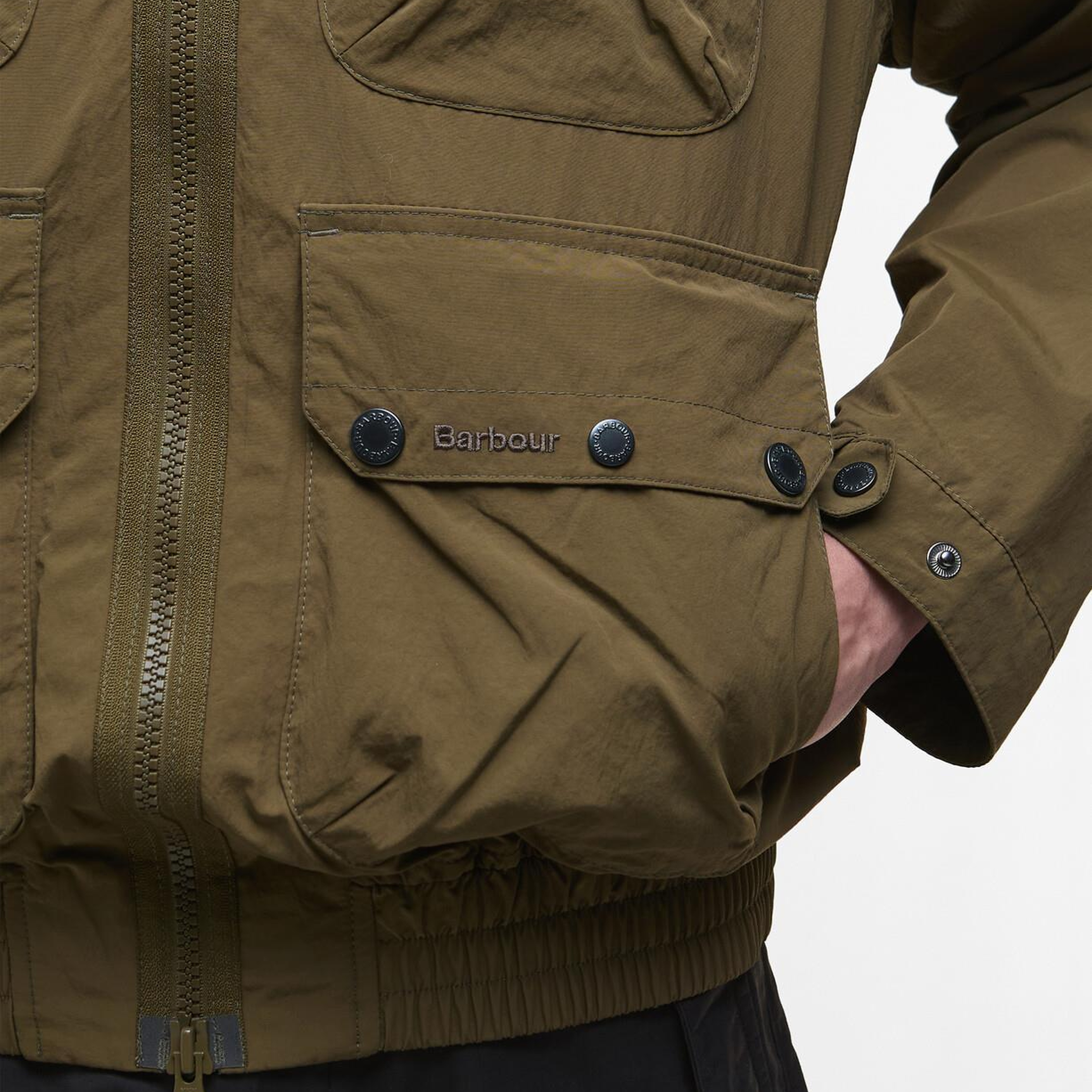 Barbour Re-Engineered Hooded Showerproof Flight Bedale Ceket