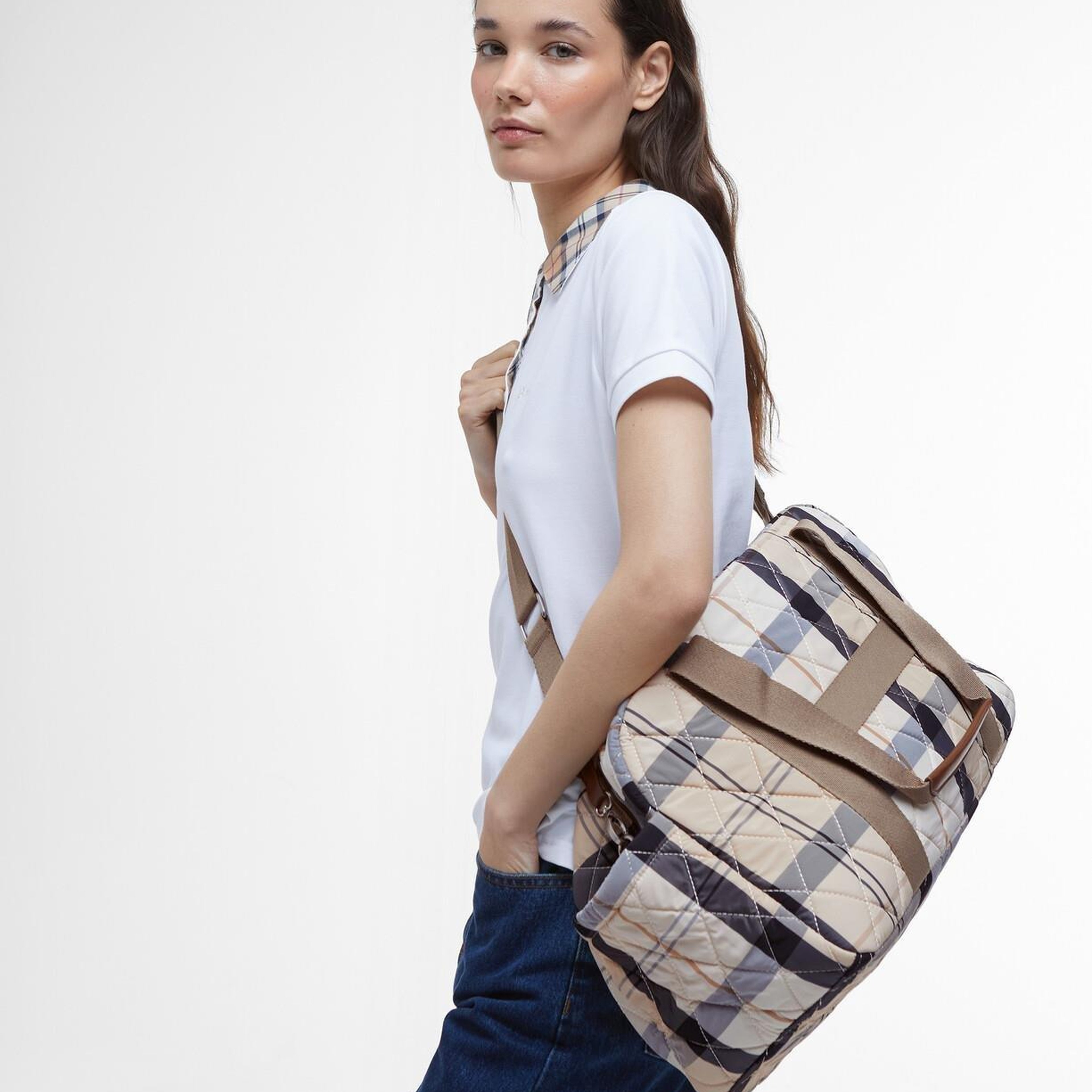 Barbour Wetherham Kapitone Seyahat Çantası