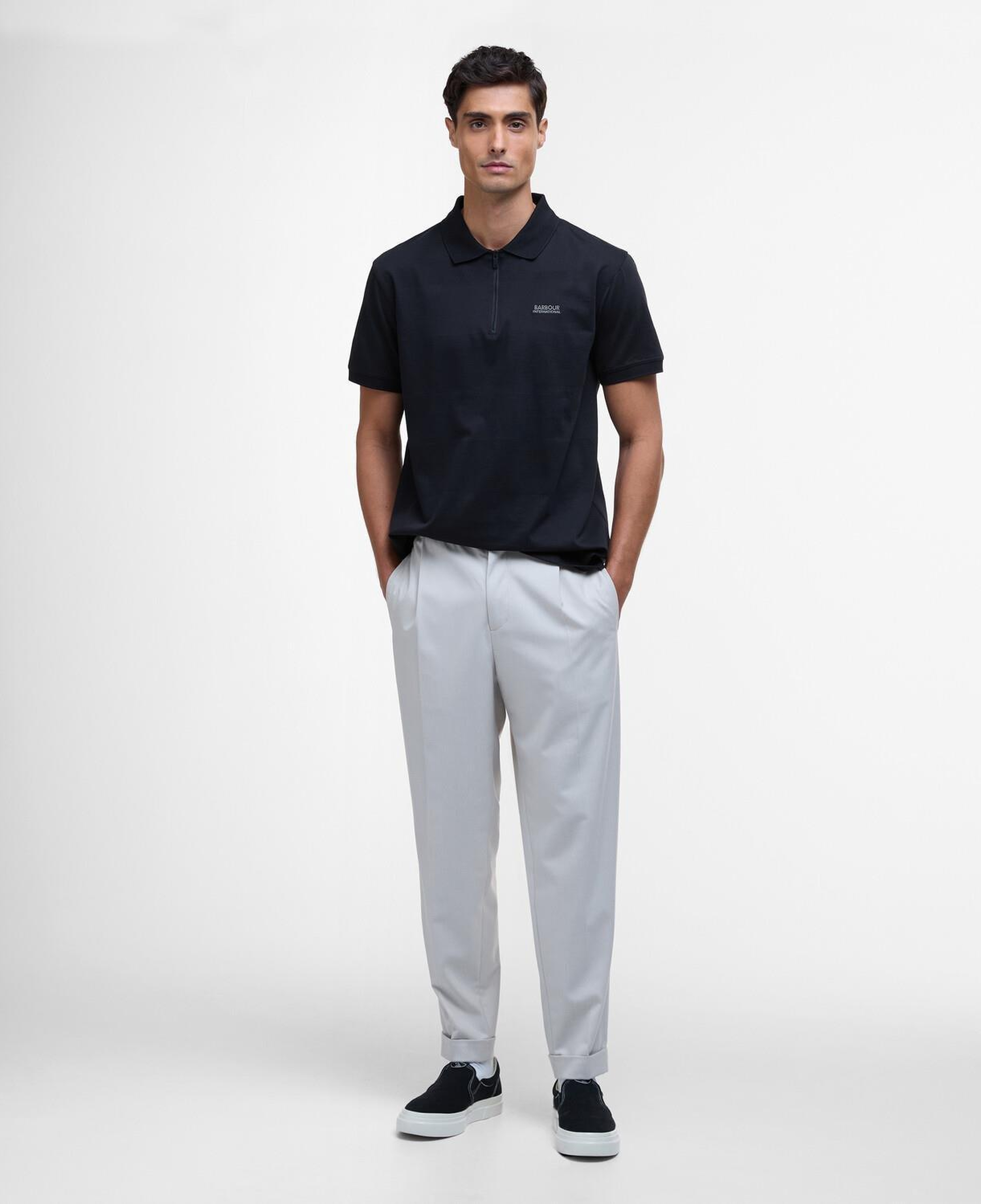 B.Intl Chapter Jacquard Texture Polo Yaka