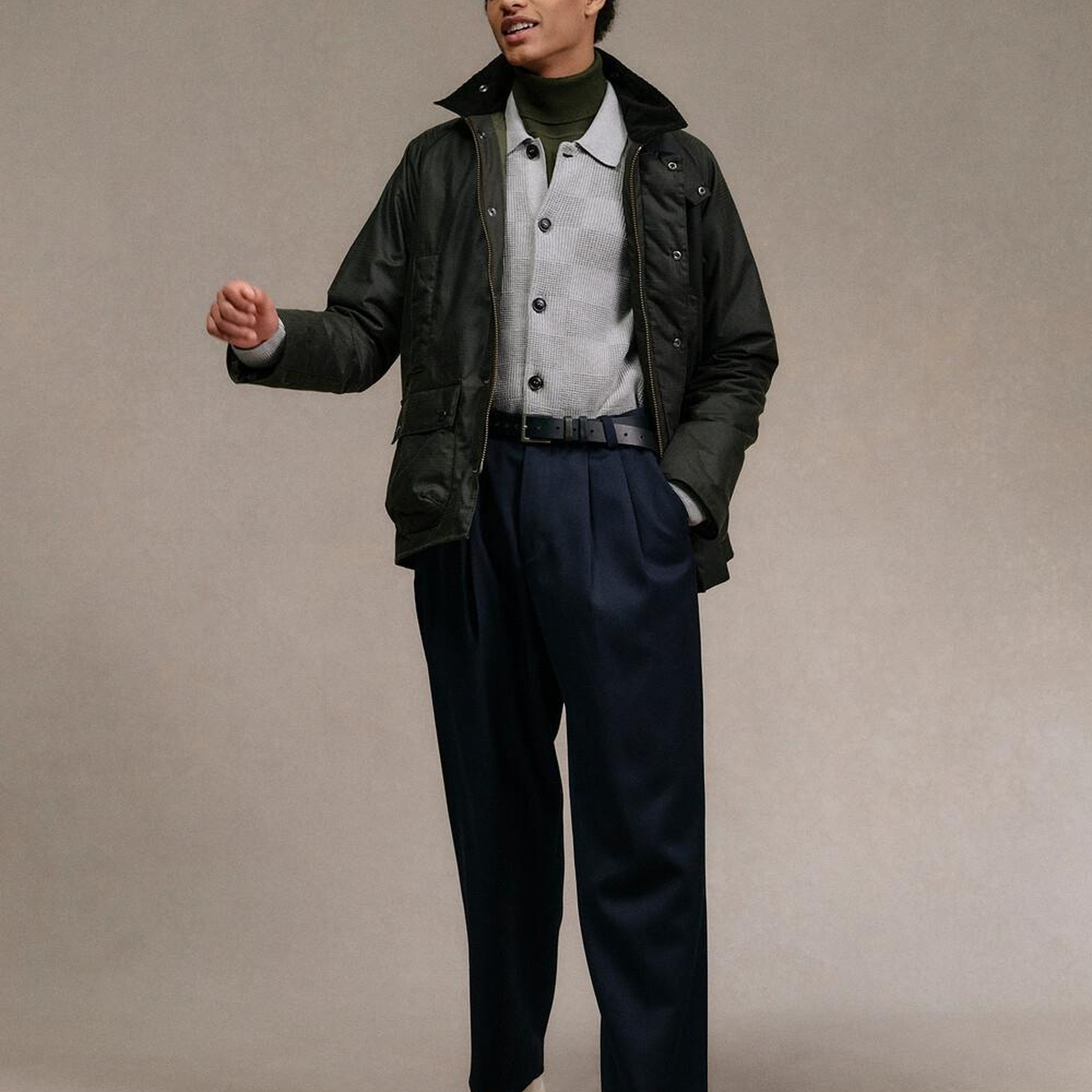 Barbour Modern Beaufort Check Yağlı Ceket