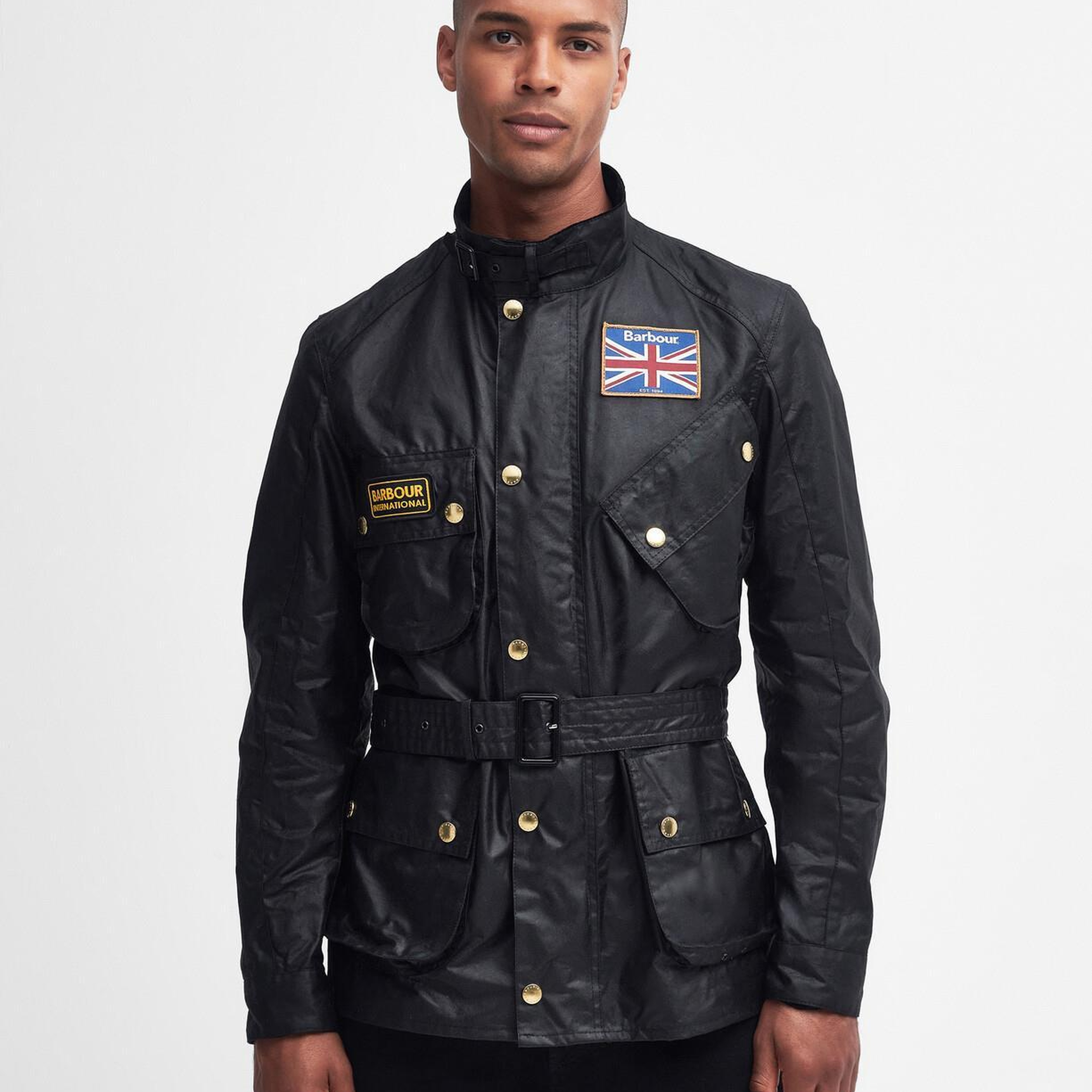 B.Intl Union Jack International Yağlı Ceket