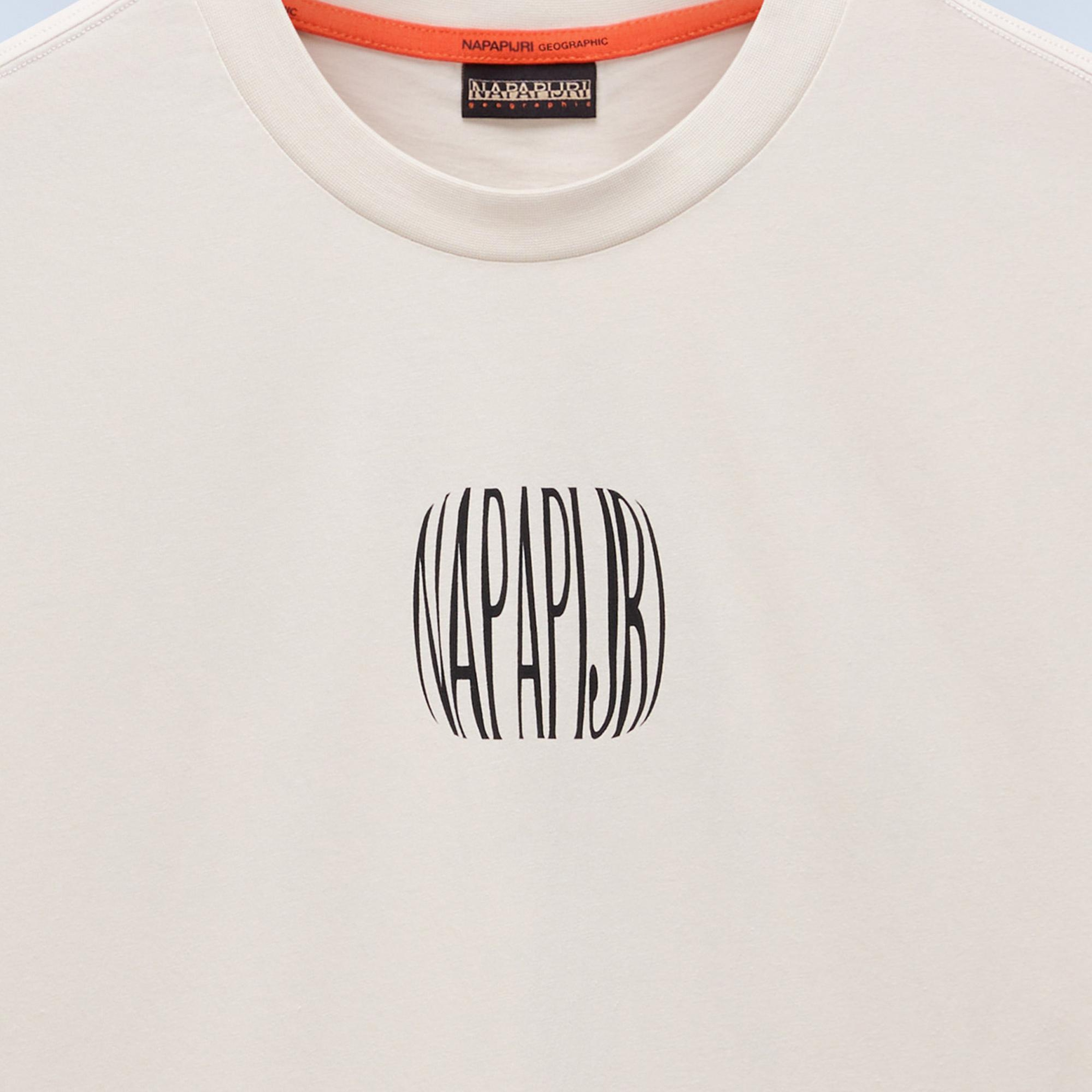 Napapijri Yukis Erkek Beyaz T-Shirt