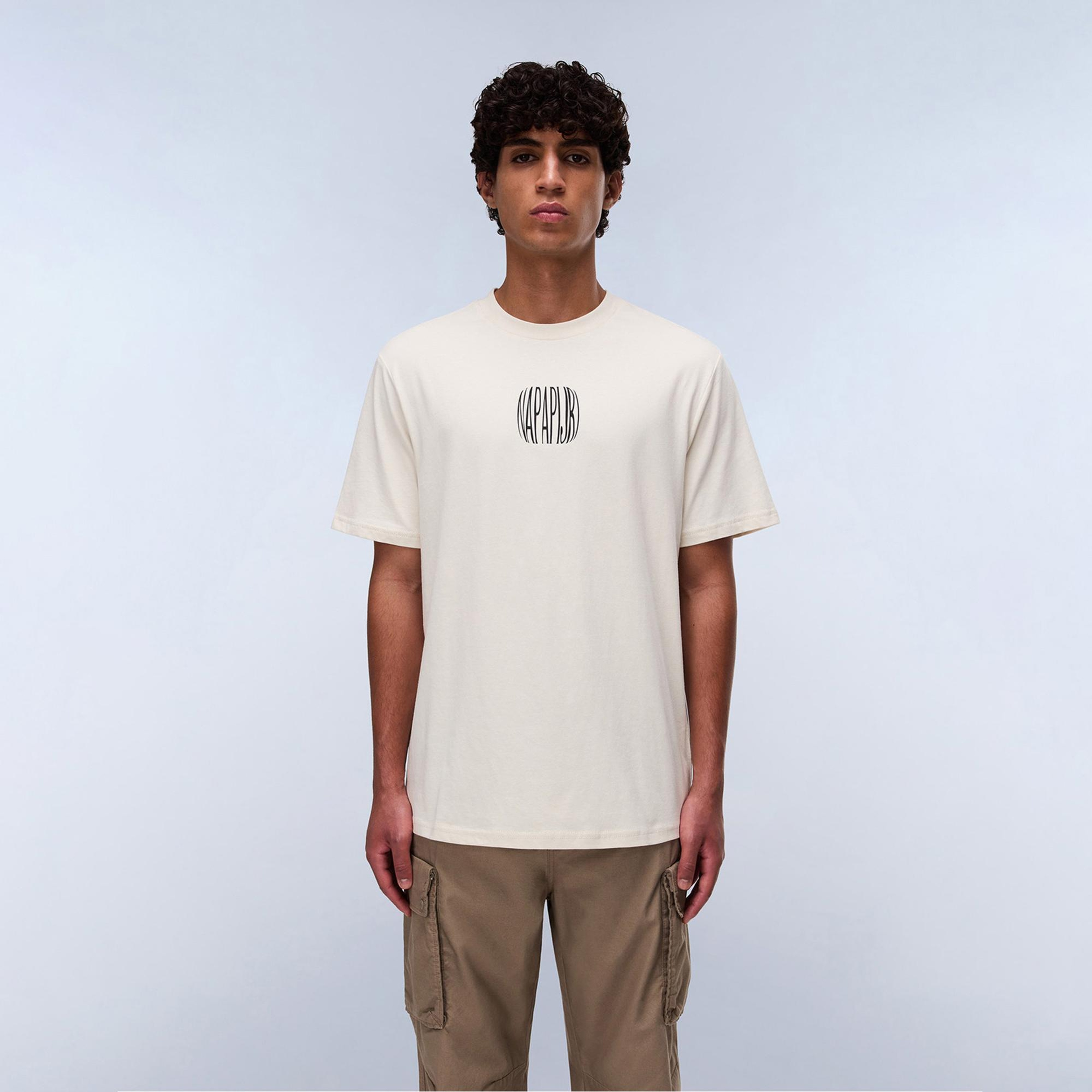 Napapijri Yukis Erkek Beyaz T-Shirt