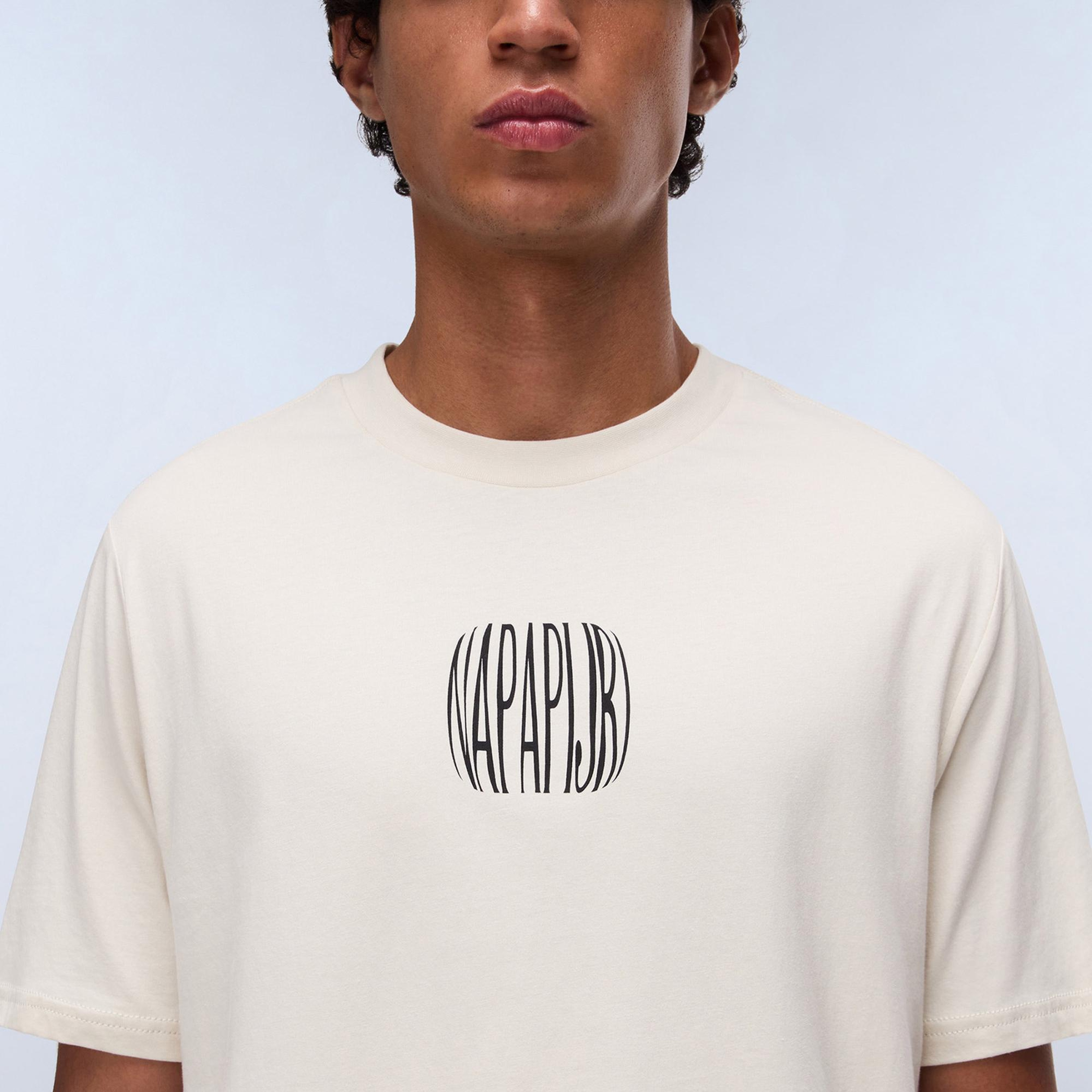 Napapijri Yukis Erkek Beyaz T-Shirt