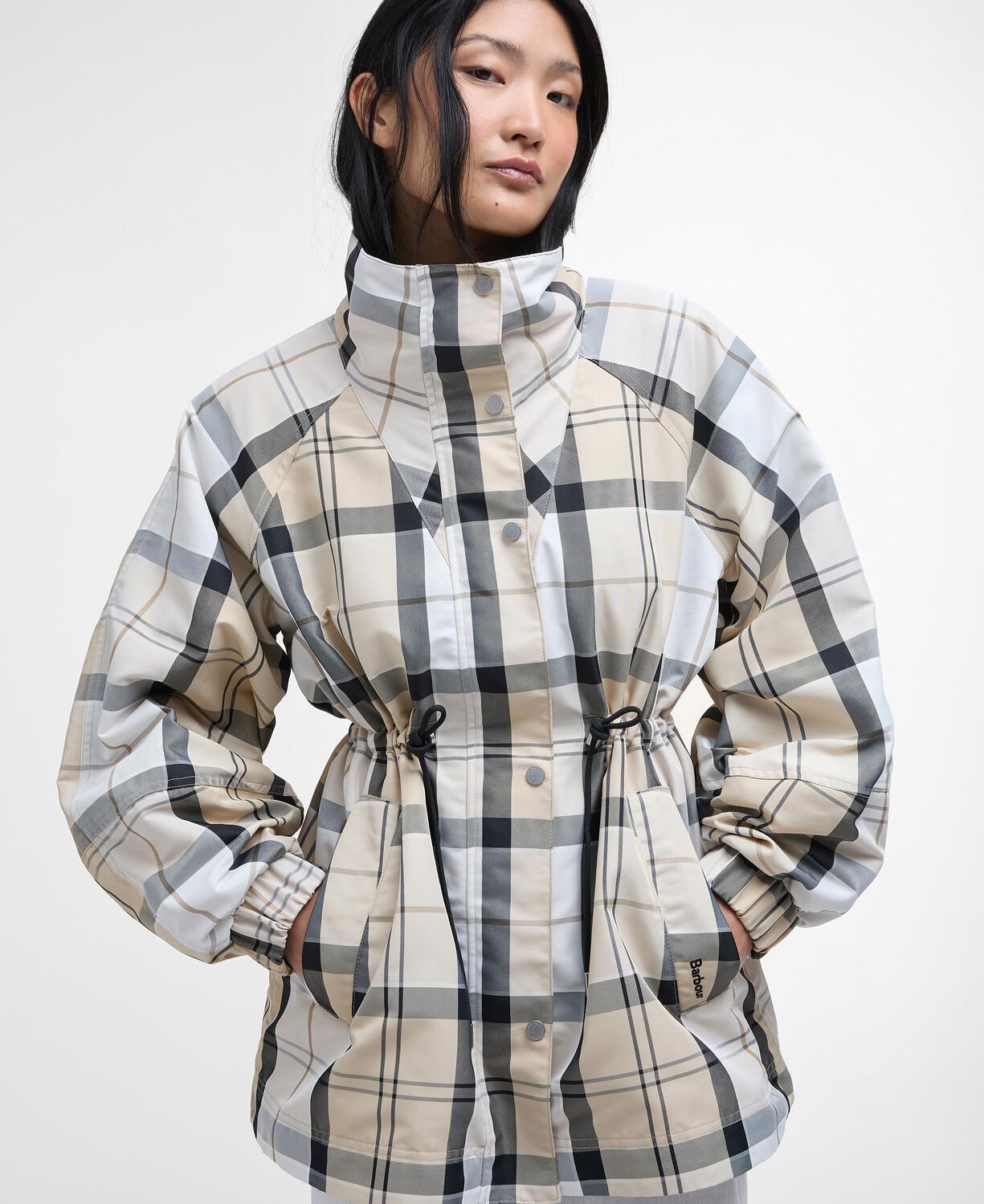 Barbour Suri Checked Showerproof Ceket