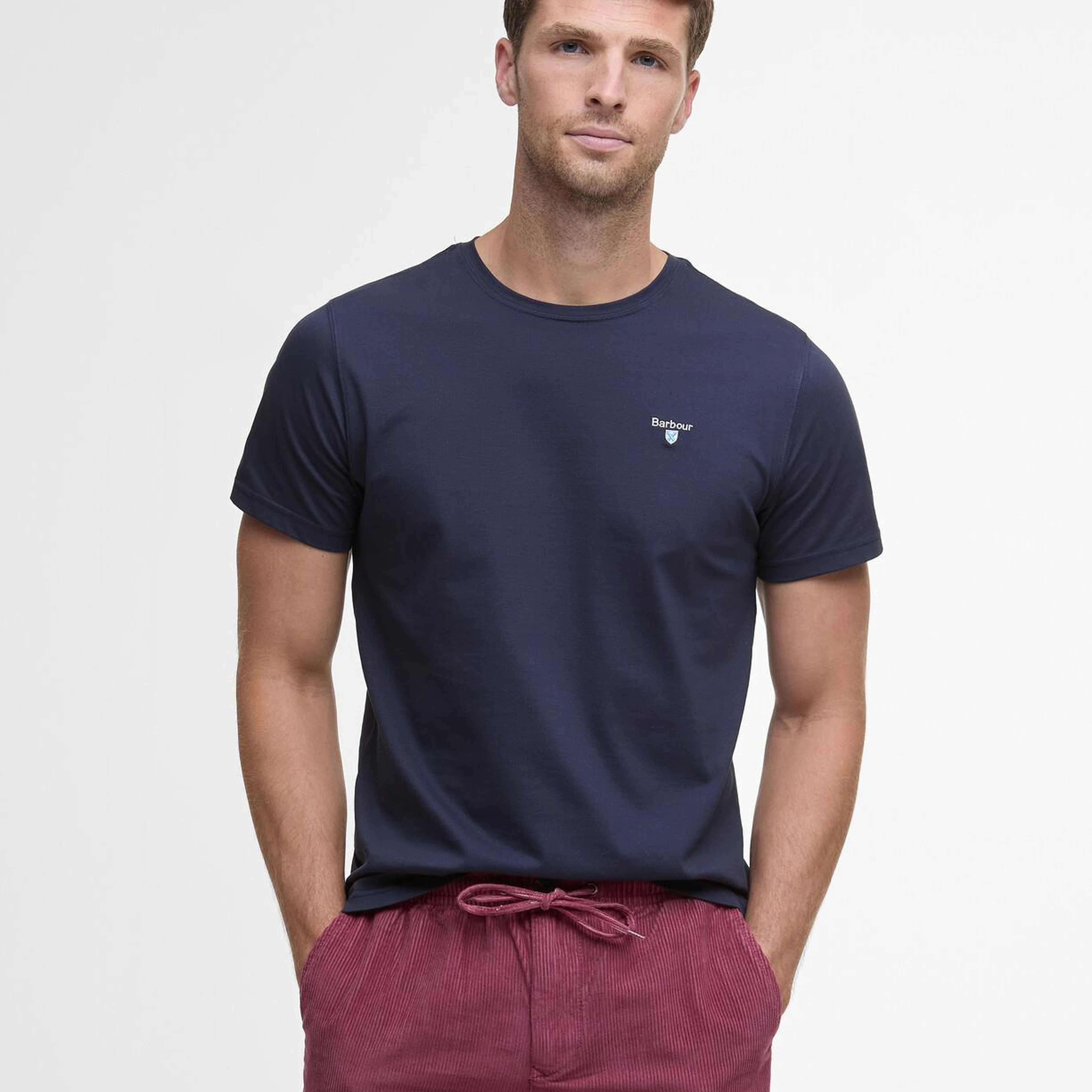 Barbour Tartan Trim Pique T-Shirt