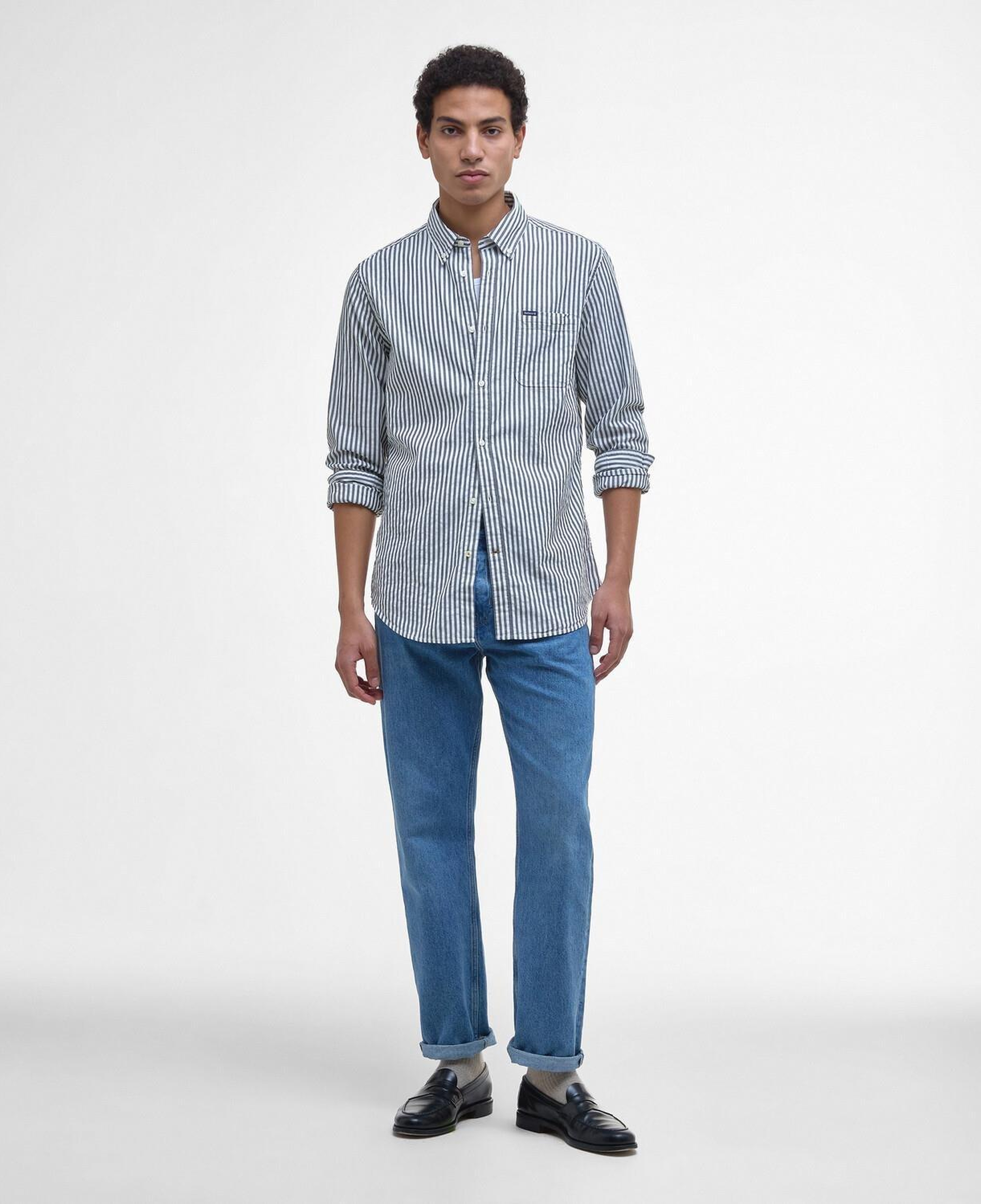 Barbour Cresswell Seersucker Tailored Fit Gömlek