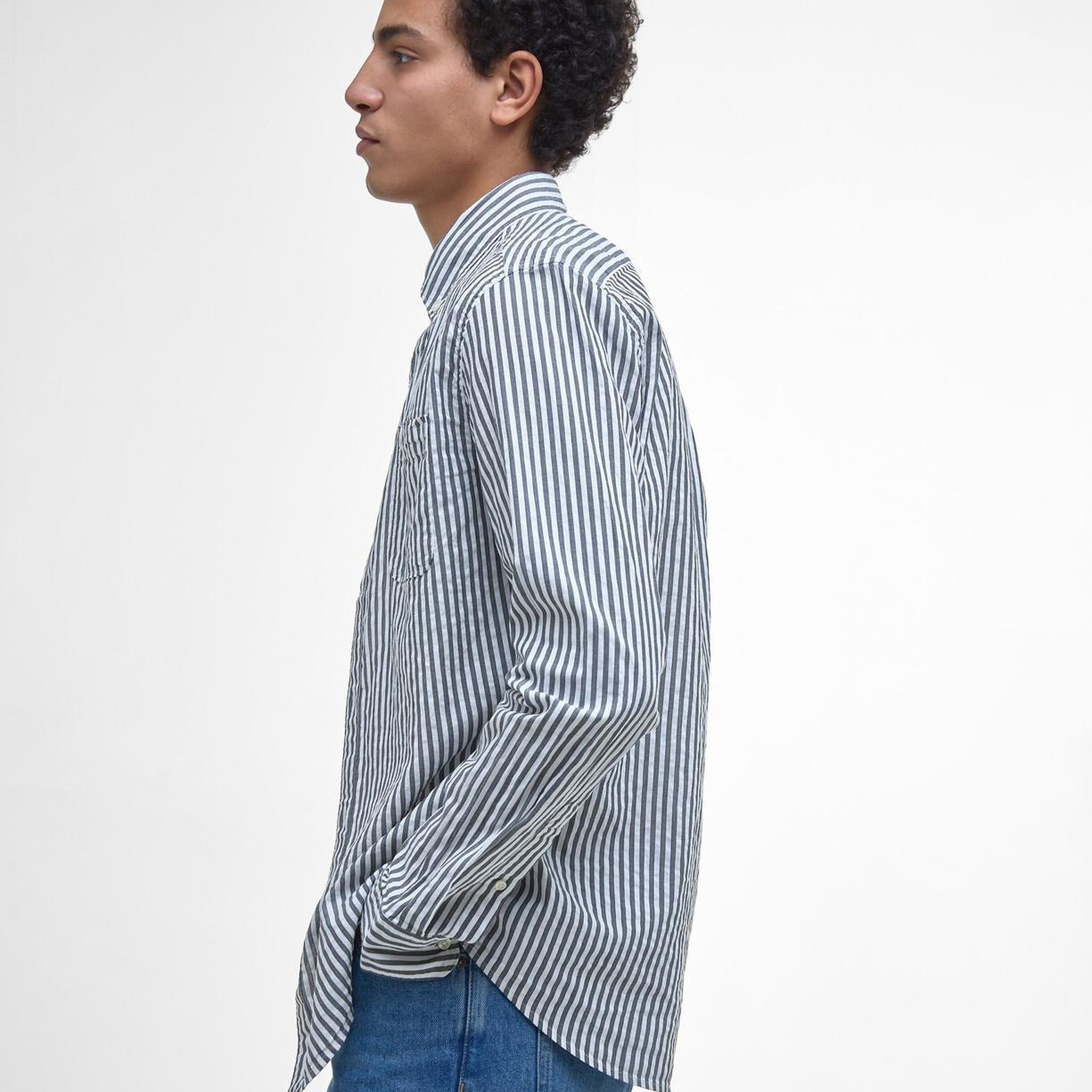 Barbour Cresswell Seersucker Tailored Fit Gömlek