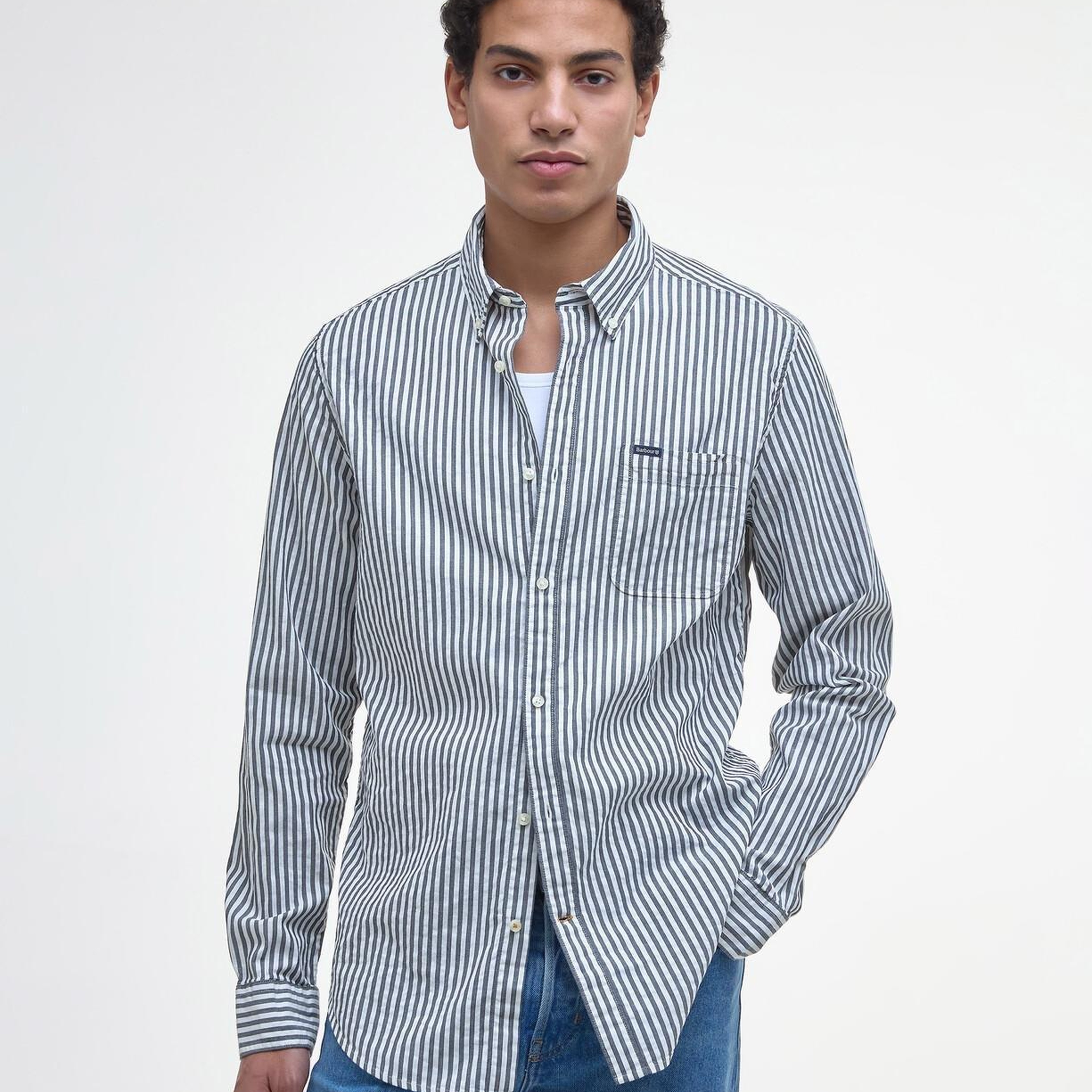 Barbour Cresswell Seersucker Tailored Fit Gömlek