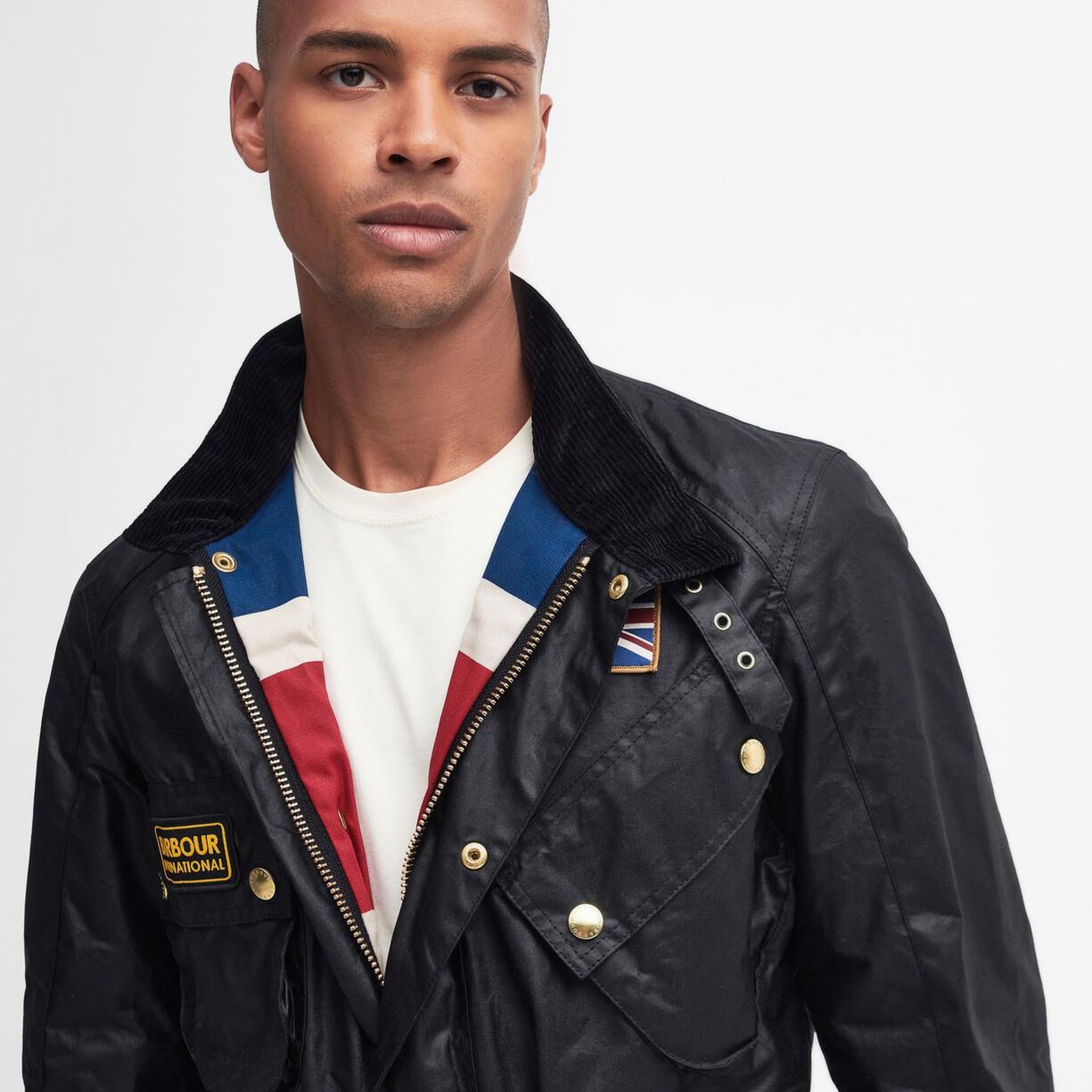 B.Intl Union Jack International Yağlı Ceket