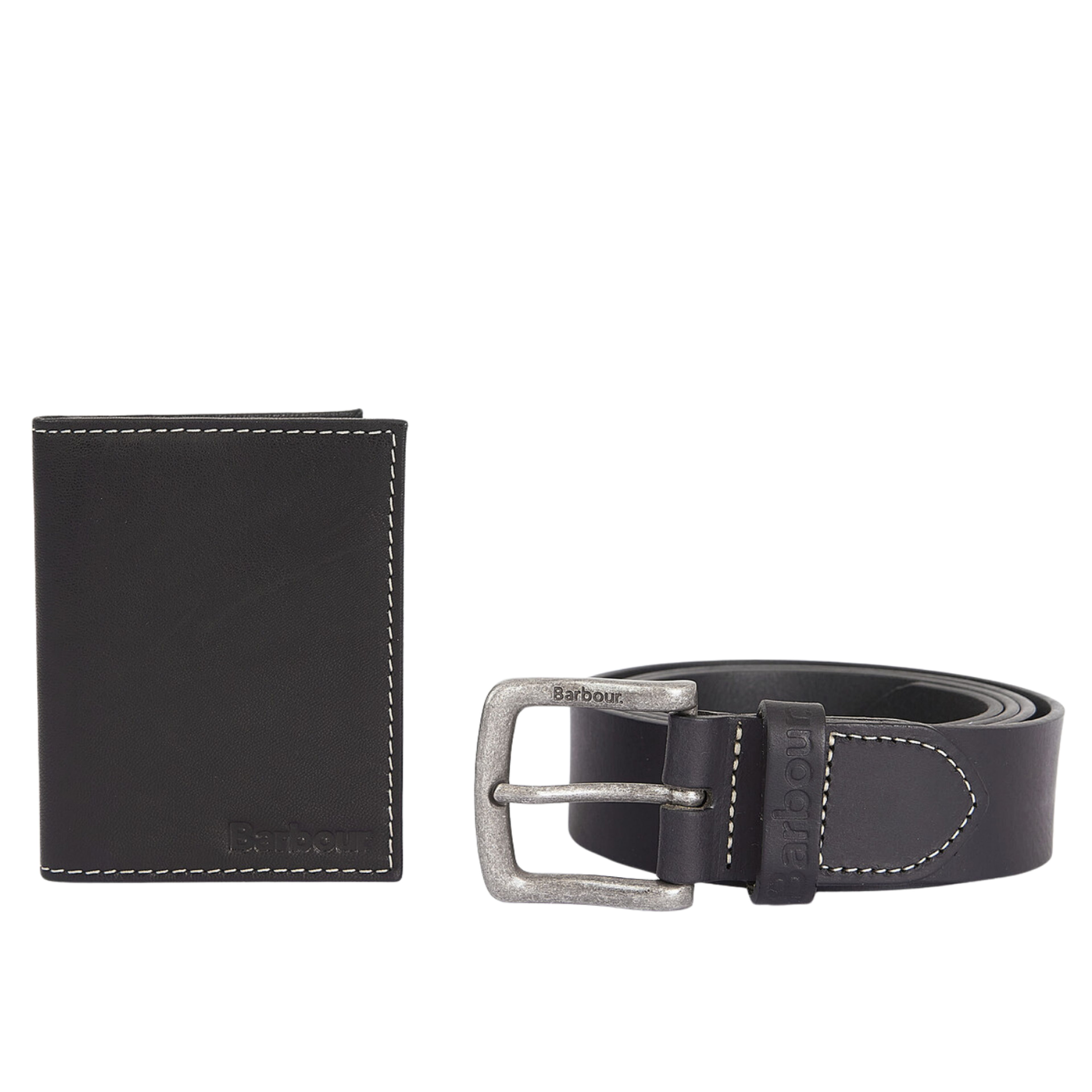 Barbour Billfold Deri Kemer & Cüzdan Hediye Seti