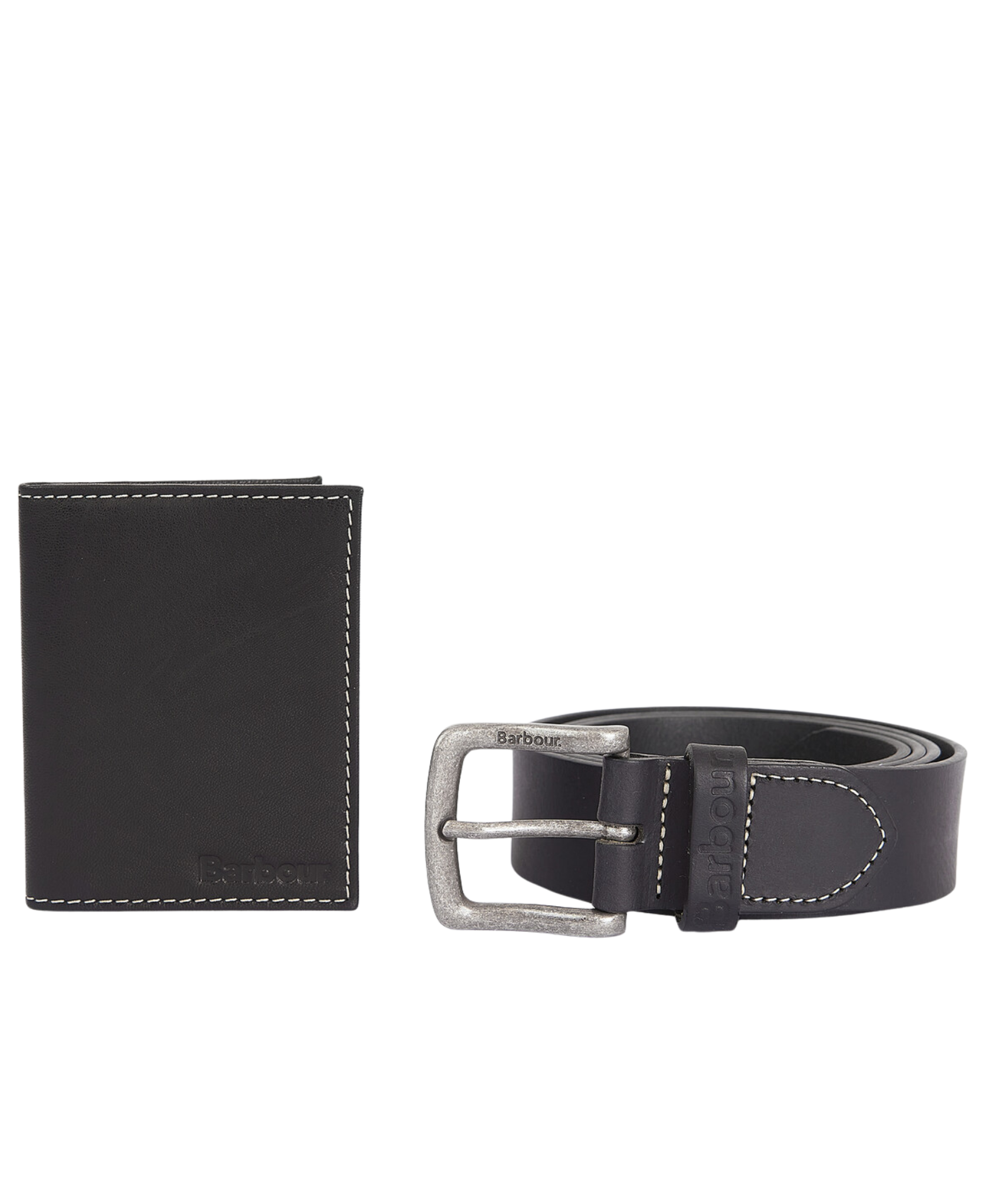 Barbour Billfold Deri Kemer & Cüzdan Hediye Seti