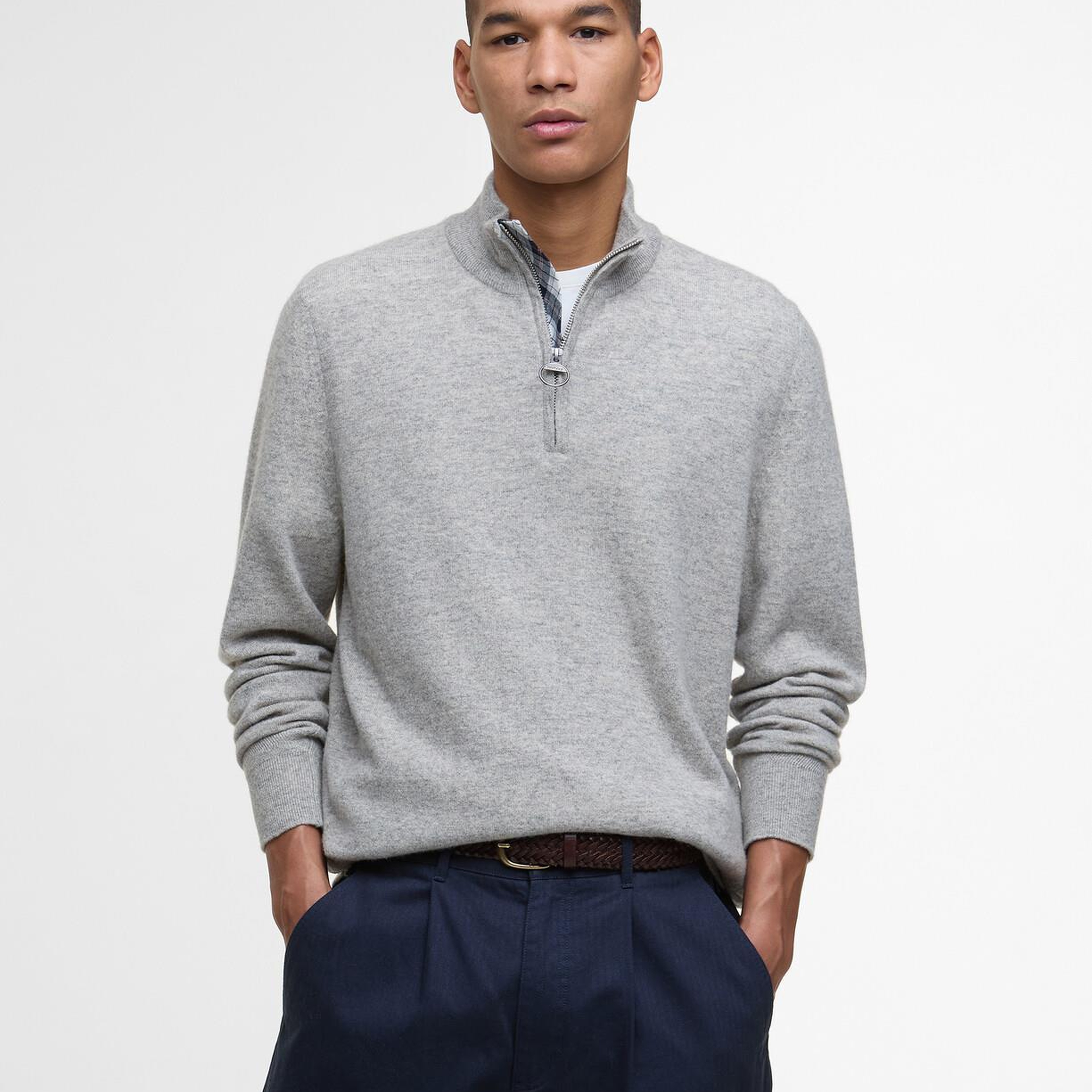 Barbour Waterbury Half Zip Kazak