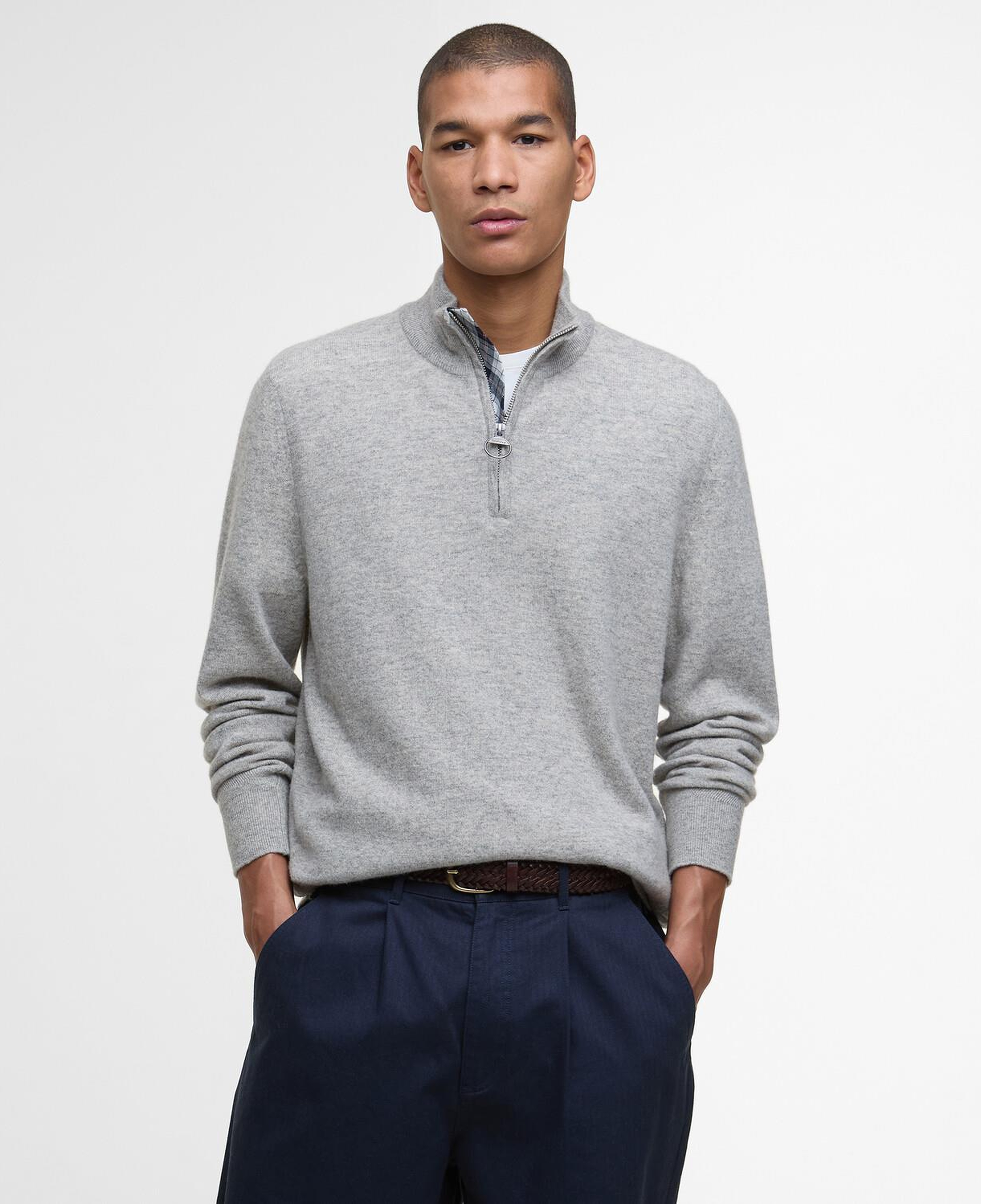 Barbour Waterbury Half Zip Kazak