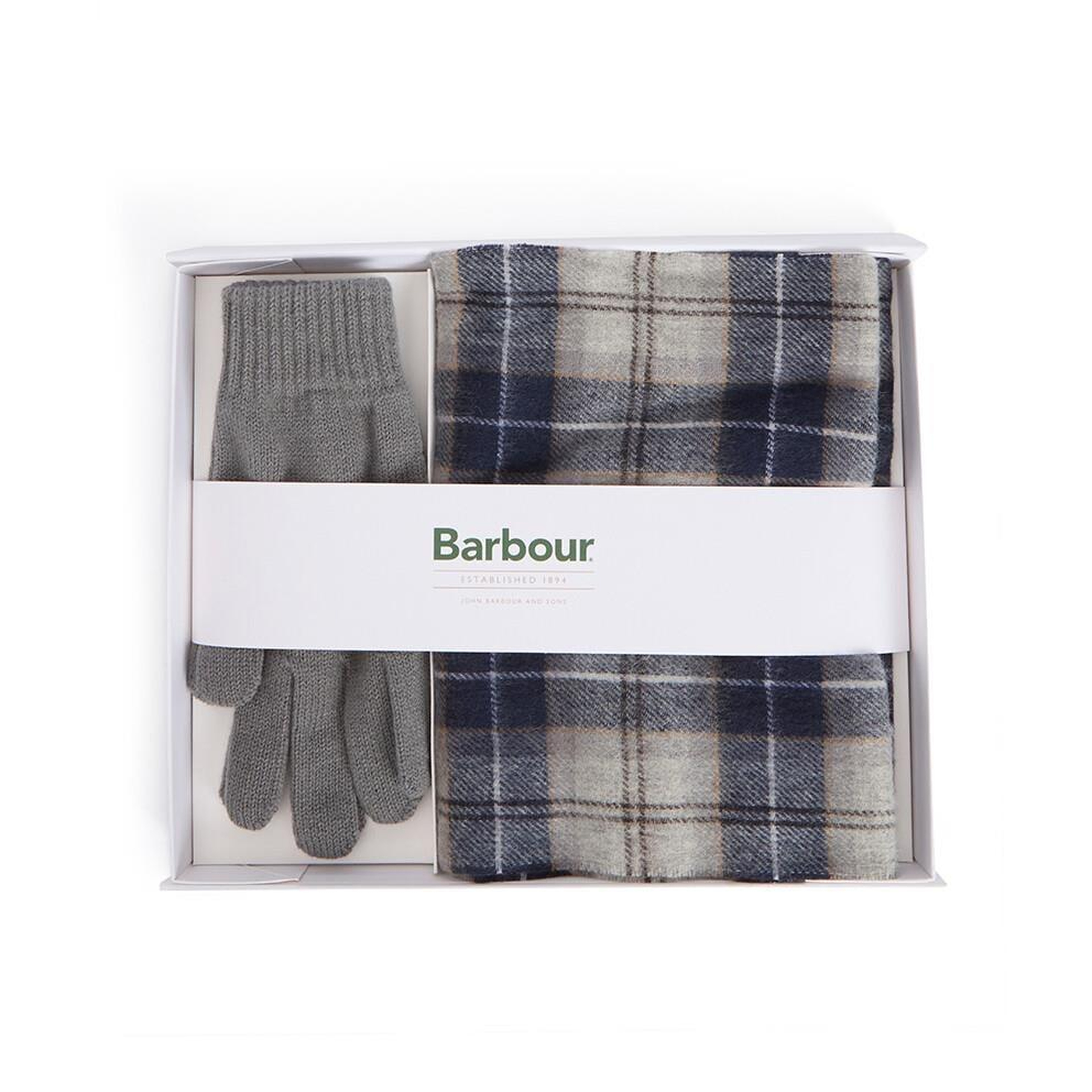 Barbour Tartan Atkı ve Eldiven Hediye Seti