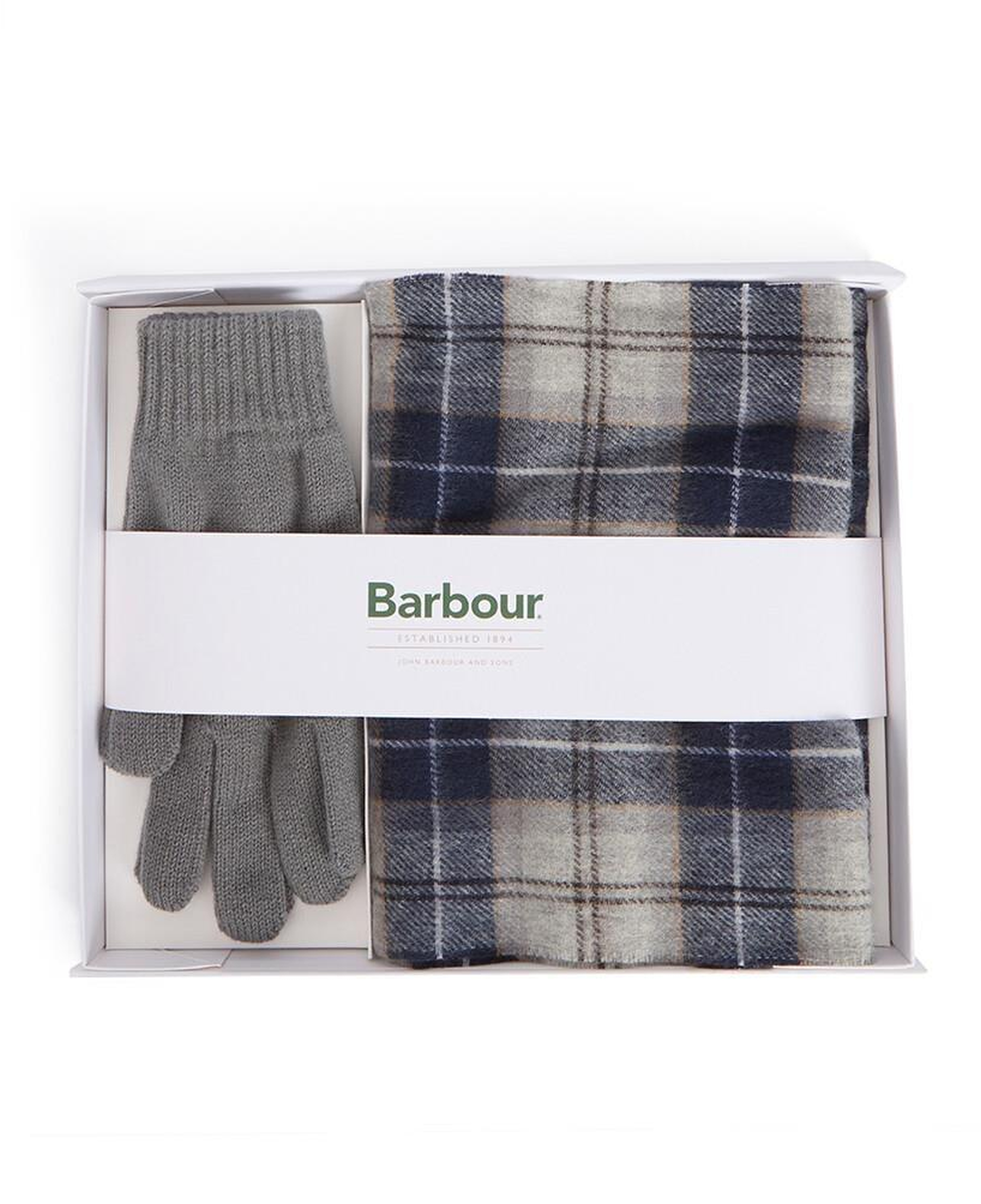 Barbour Tartan Atkı ve Eldiven Hediye Seti