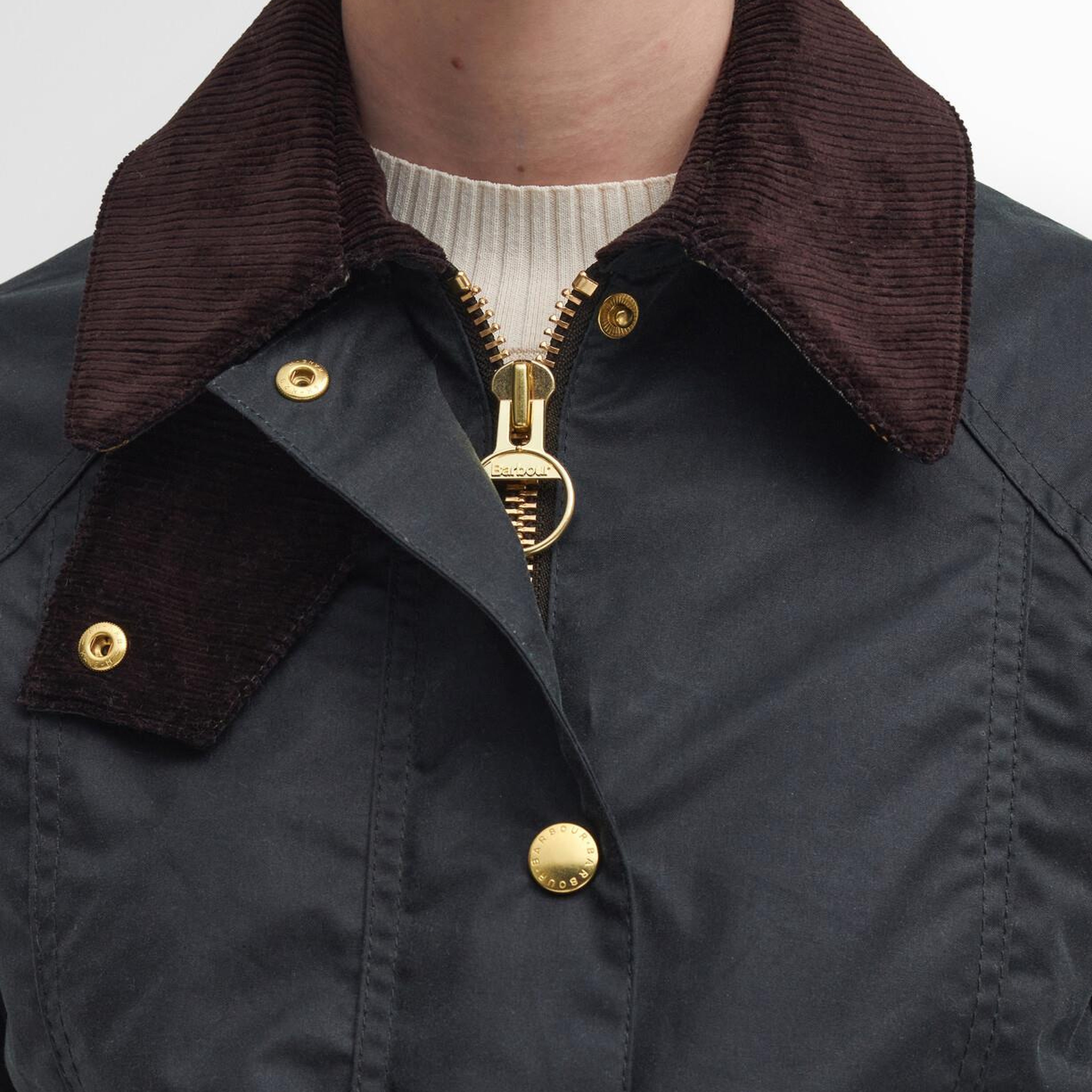 Barbour Cropped Beadnell Yağlı Ceket