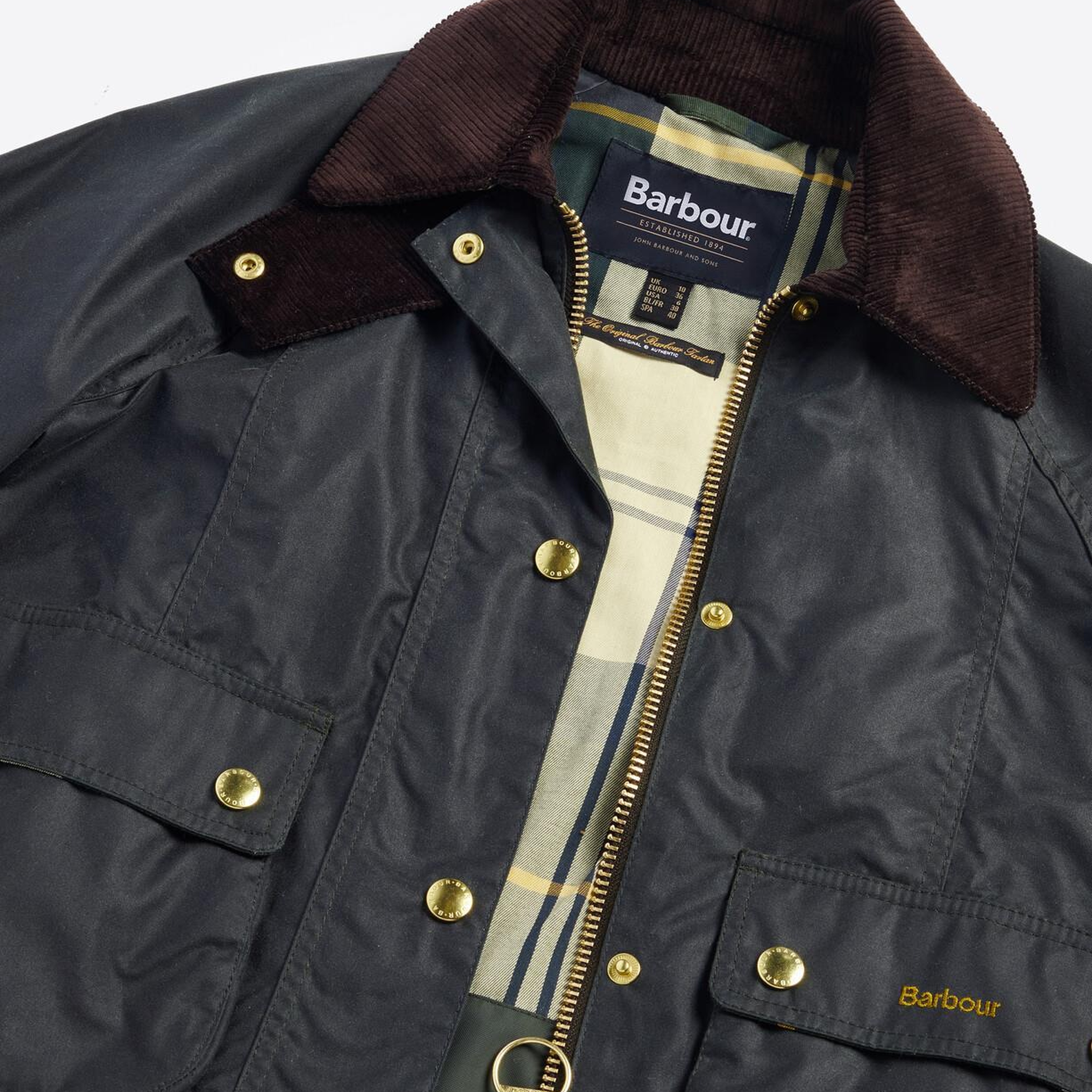Barbour Cropped Beadnell Yağlı Ceket