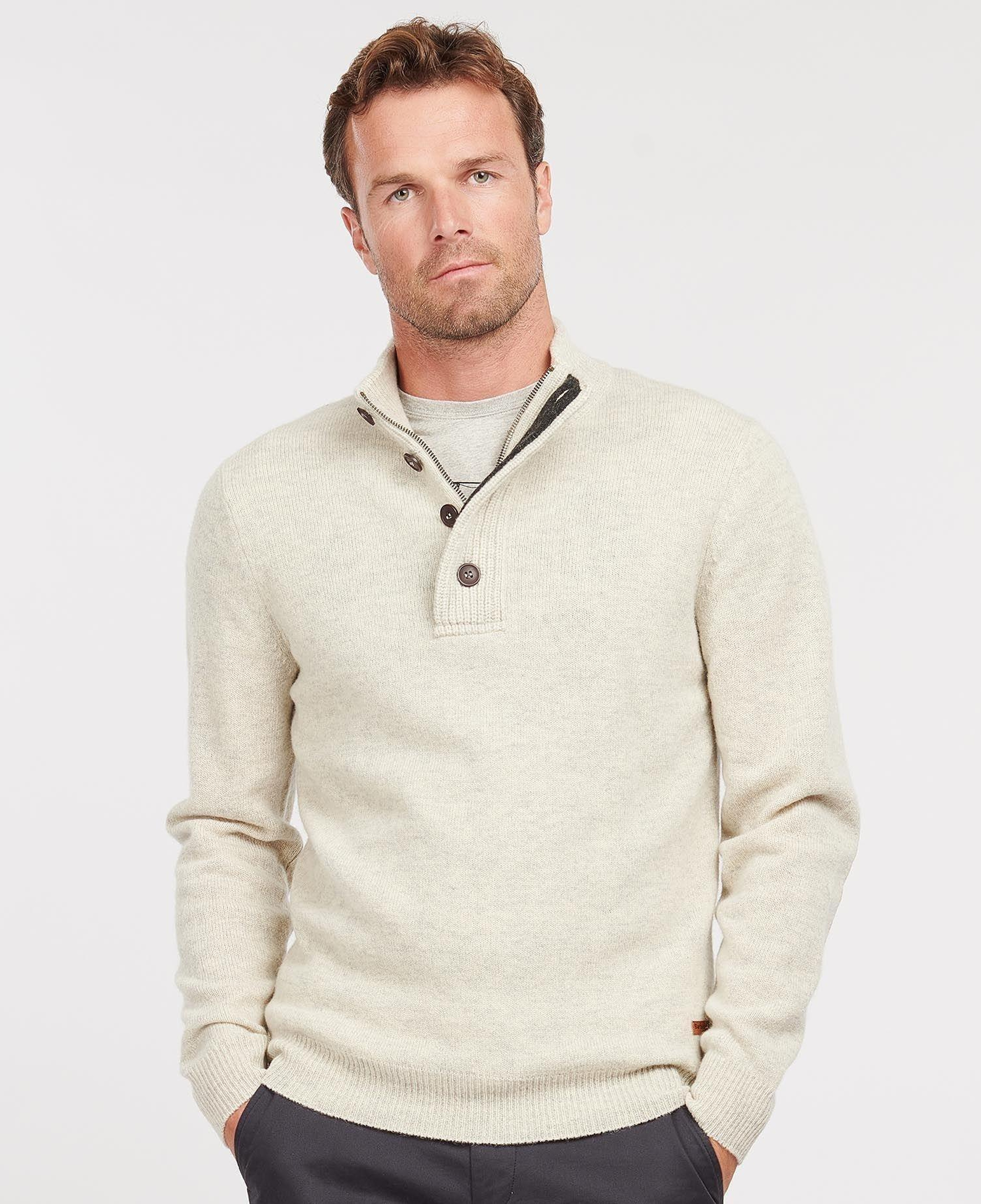 Barbour Patch Half Zip Kazak
