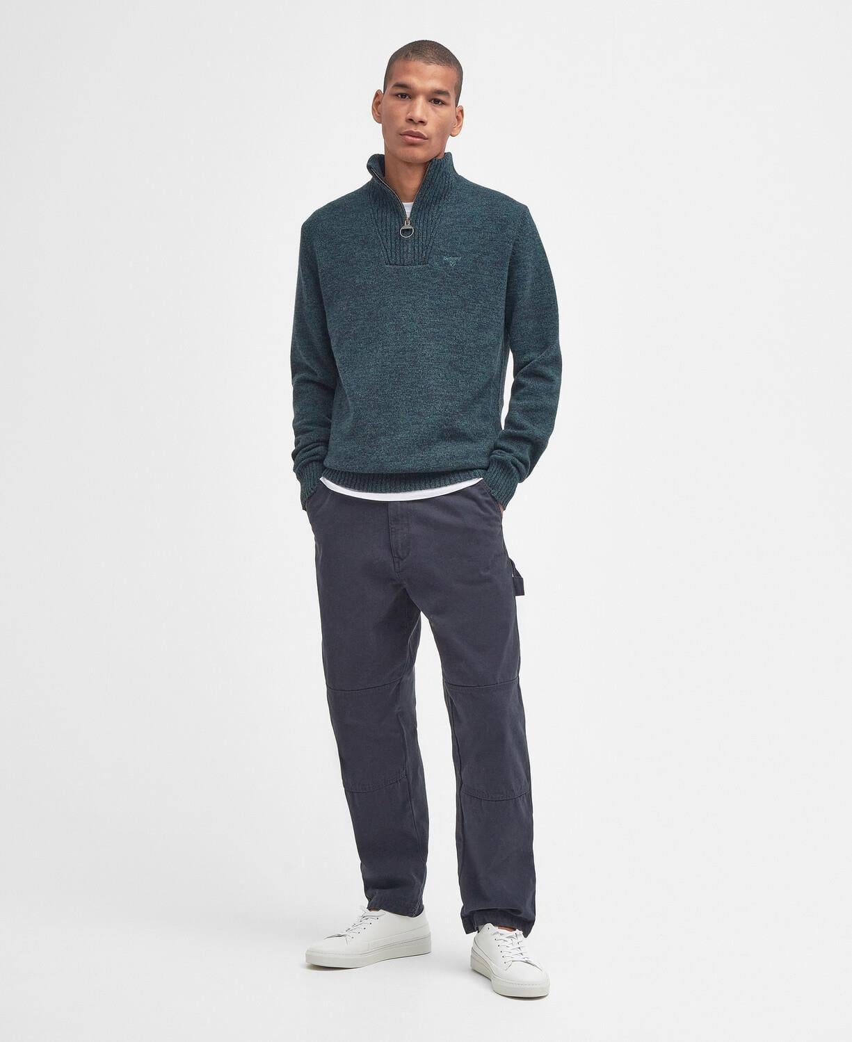 Barbour Essential Lambswool Half Zip Kazak