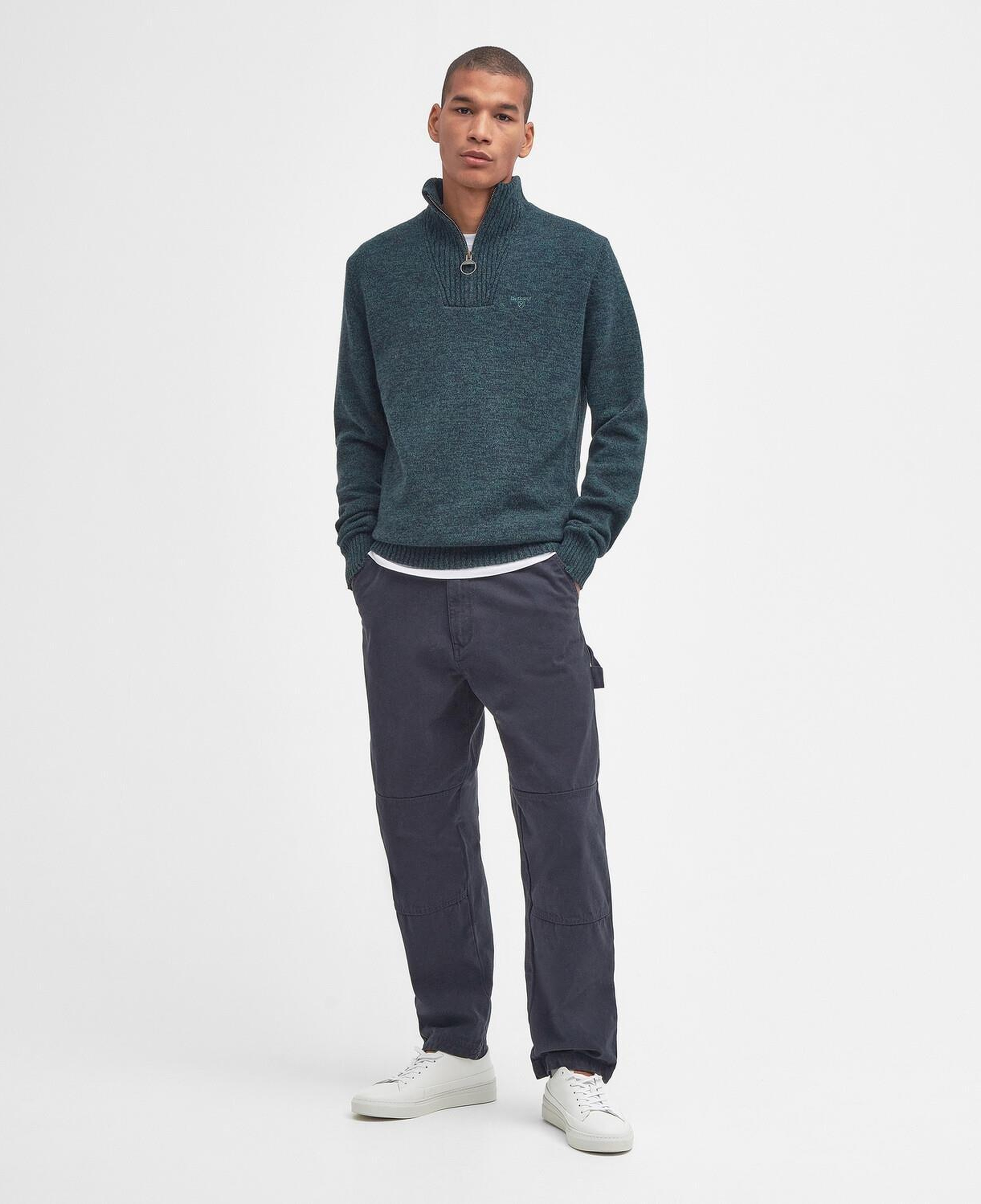 Barbour Essential Lambswool Half Zip Kazak