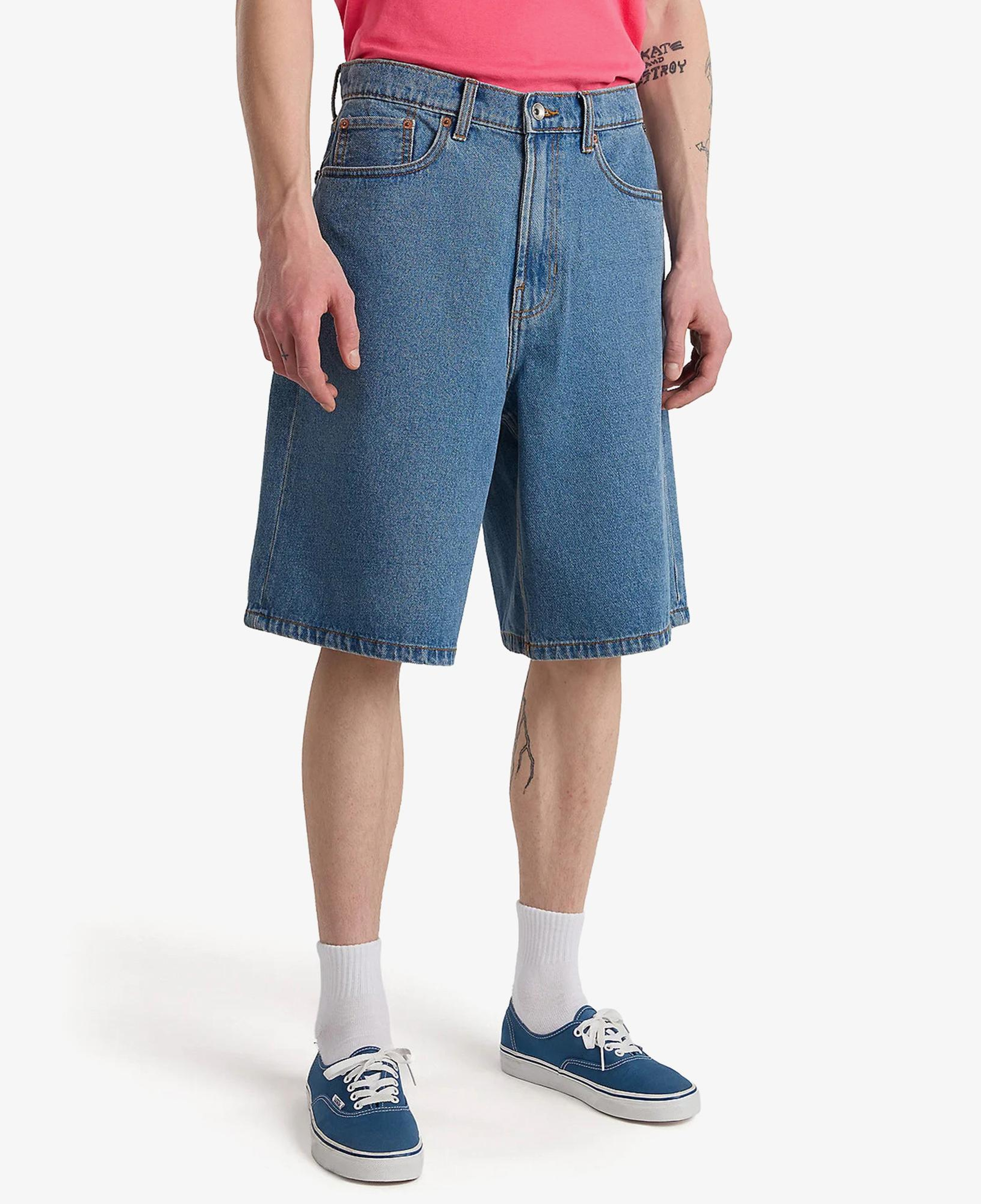 Vans Check-5 Baggy Denim Erkek Lacivert Şort