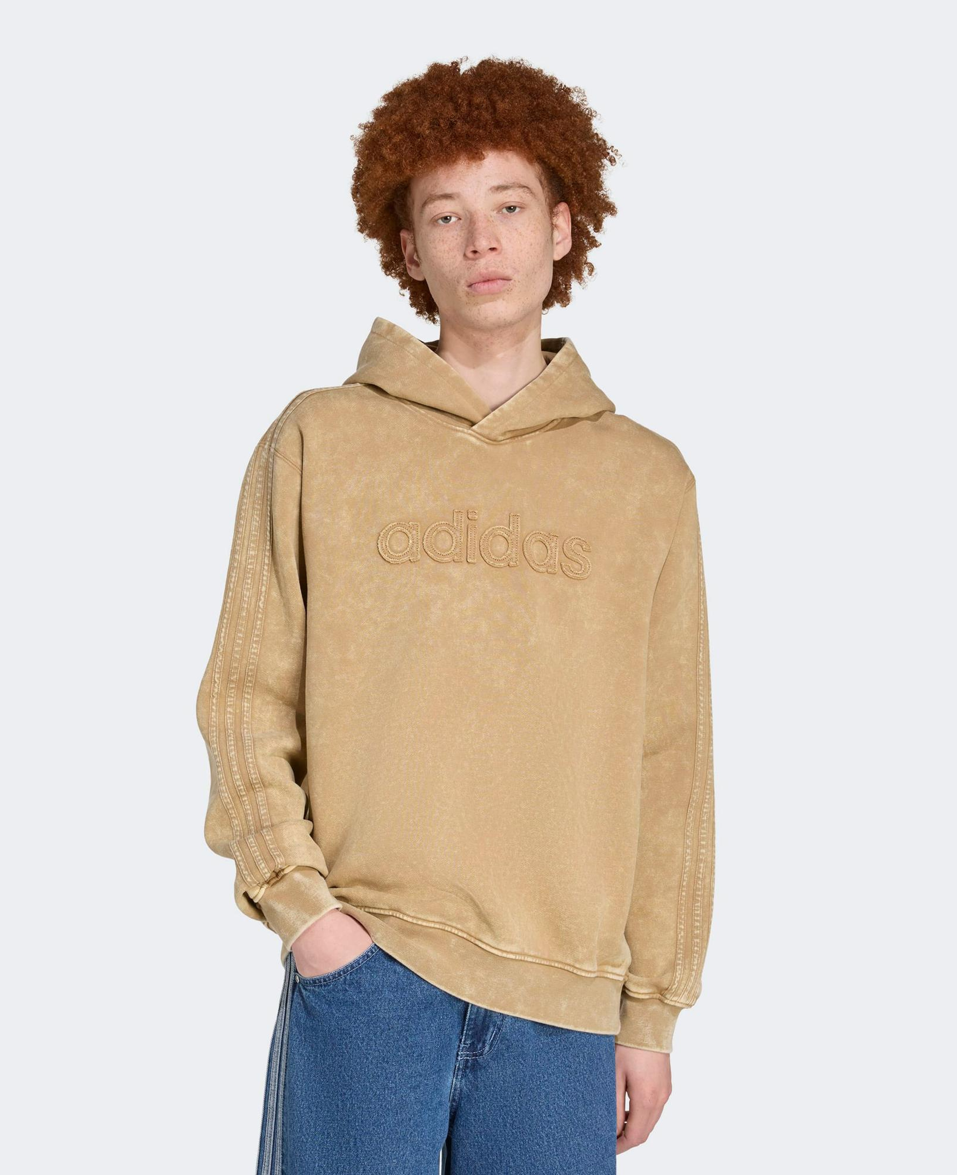 adidas sh Hoodıe Erkek Bej Sweatshirt